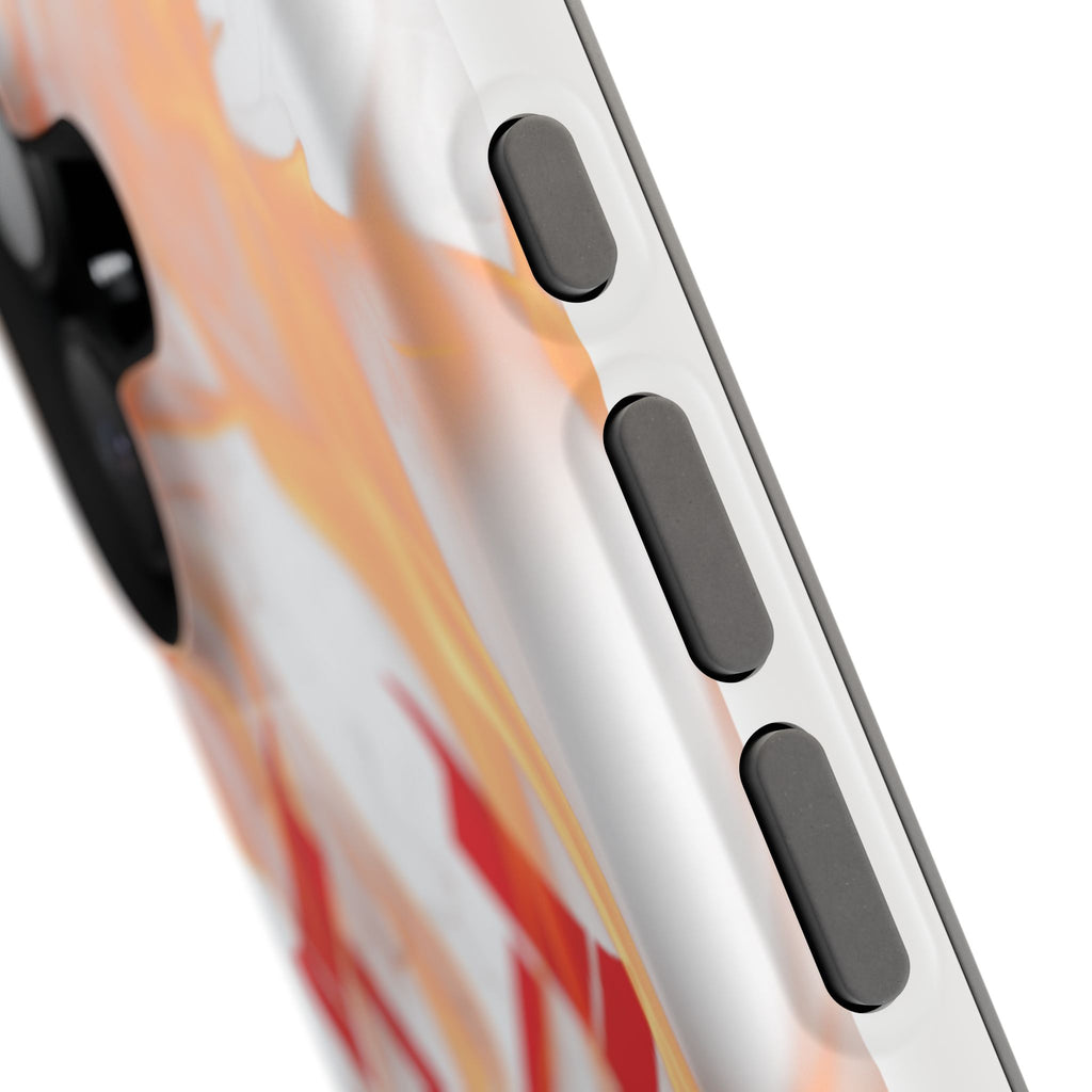 Firefighters Magnetic Impact-Resistant Phone Case — Flame Design with Maltese Cross