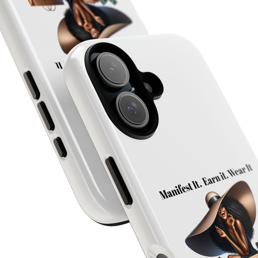 Phone Case - "Manifest It. Earn It. Wear It." Chic Shopper Design