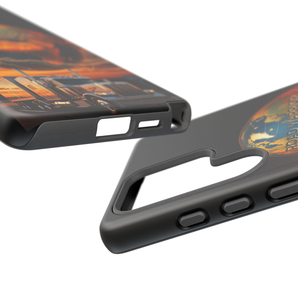 Truck Driver Phone Case — 'Global Road Warrior' Semi Truck Globe Tough Phone Cover