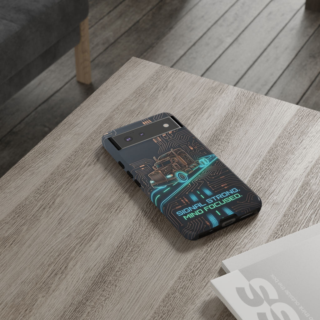Truck Driver Gamer Phone Case — “Real Life. No Pause Button.”
