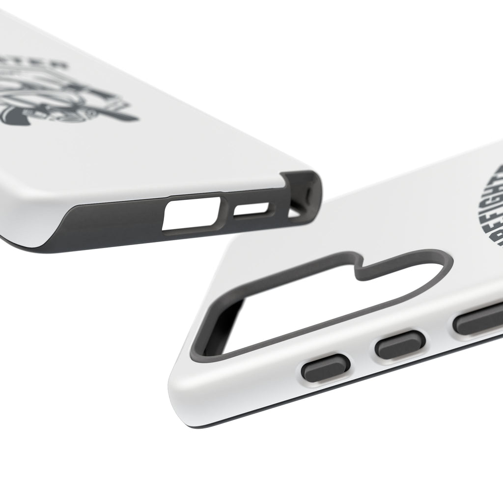 Firefighter Tough Phone Case — Fire Dept Helmet & Axes Protective Cover