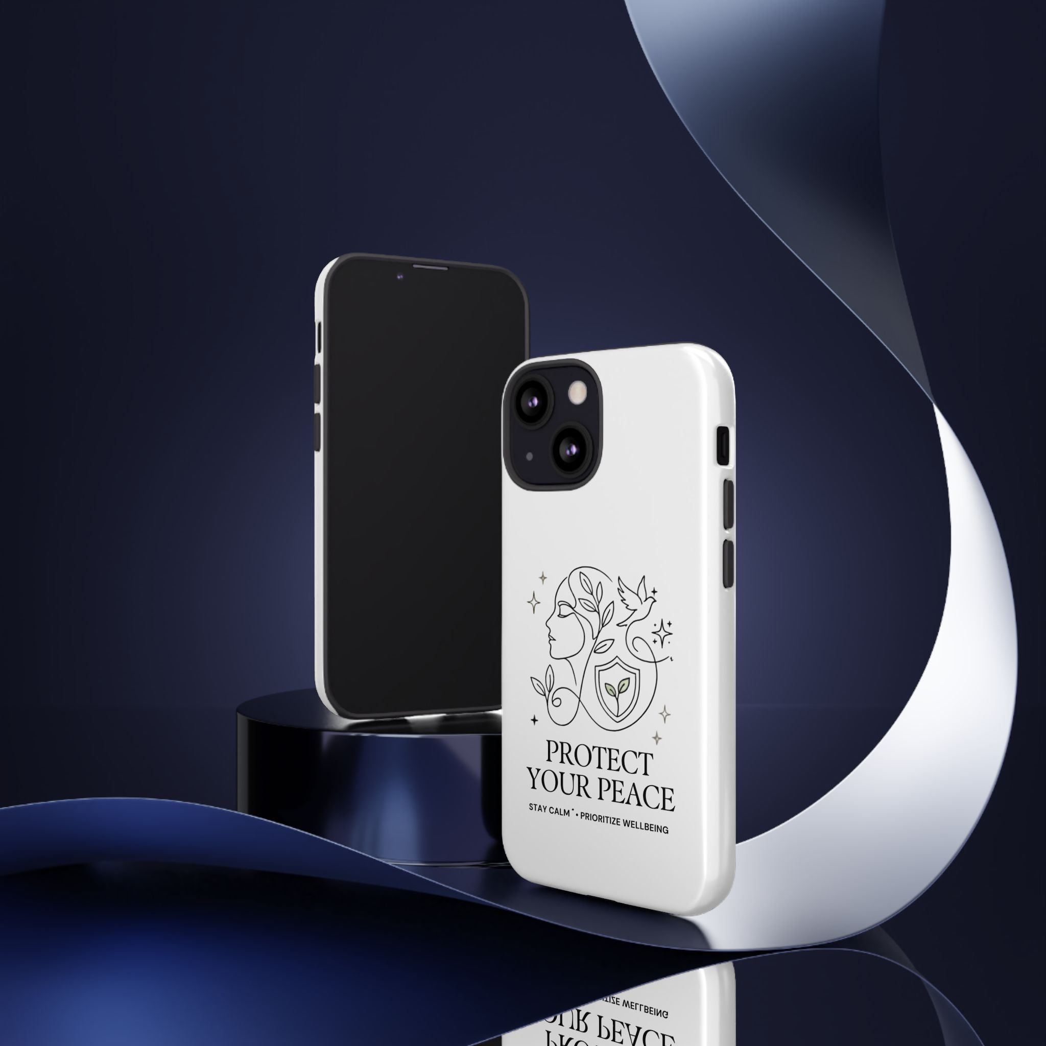 Protect Your Peace Phone Case – Minimalist Wellness iPhone Cover