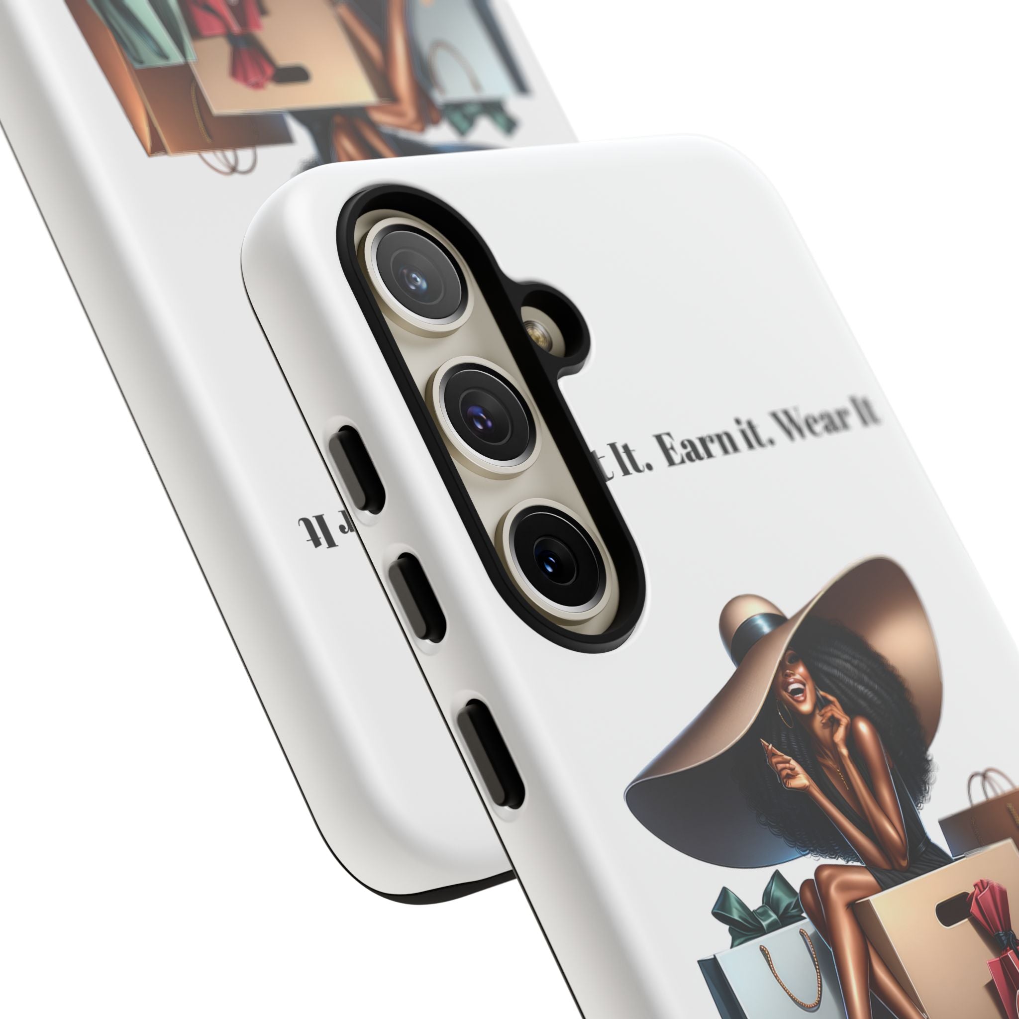 Phone Case - "Manifest It. Earn It. Wear It." Chic Shopper Design