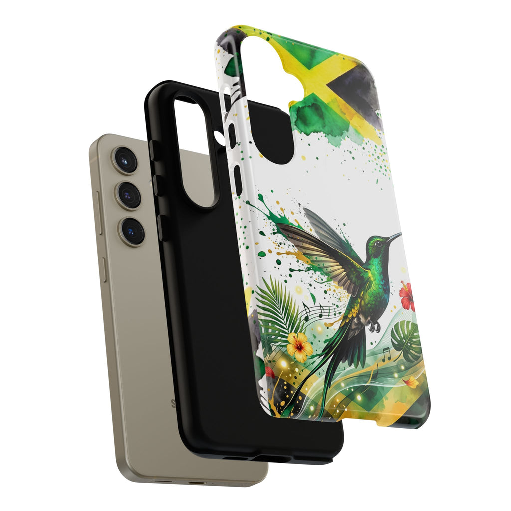 Hummingbird Jamaica Tough Phone Case – Tropical Floral Protective Cover