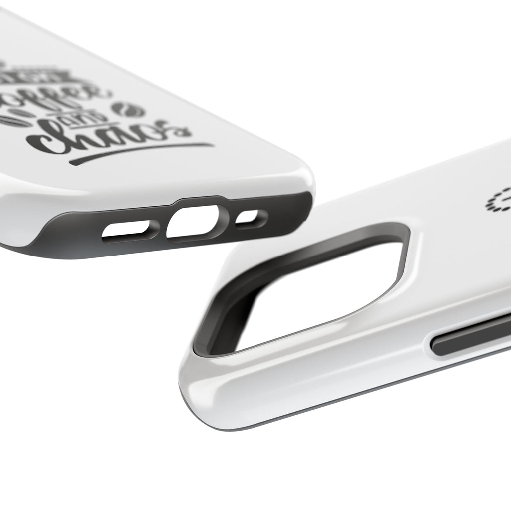 Phone Case — "Run on Coffee and Chaos" Impact-Resistant Protective Cover