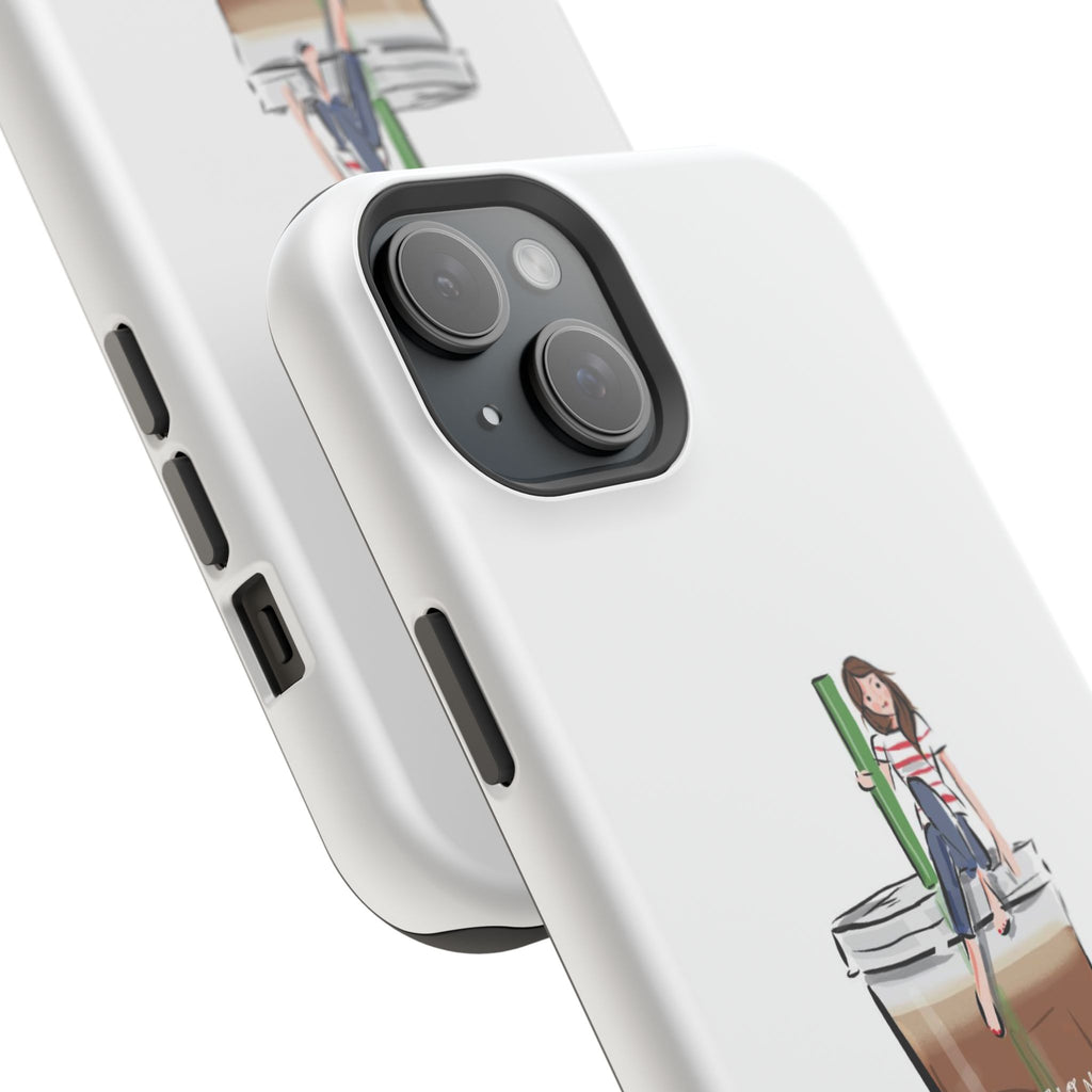 Iced Coffee & Me Phone Case — Cute Illustration 'Emotional Support Iced Coffee' Impact-Resistant Case
