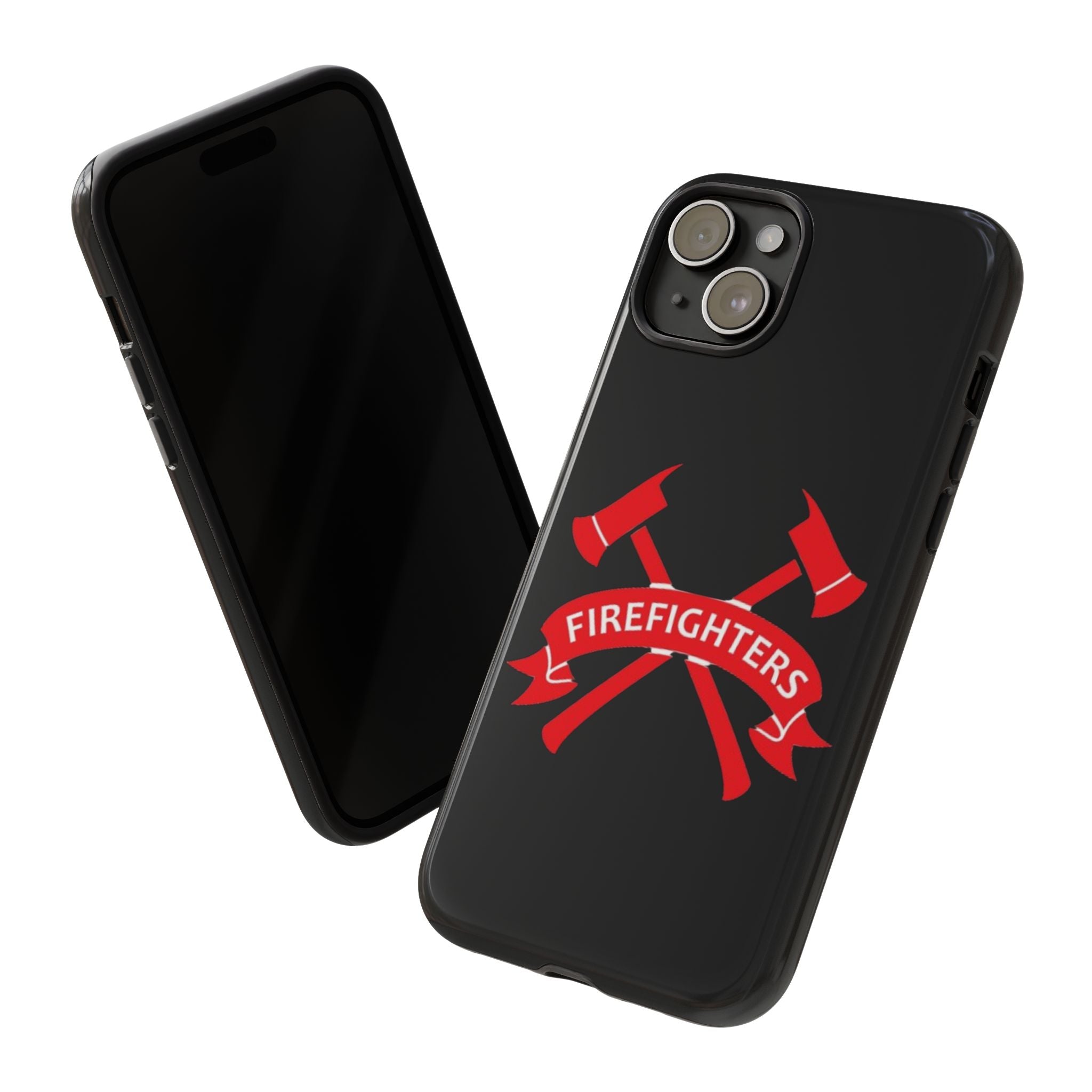 Firefighters Tough Phone Case — Red Crossed Axes Design