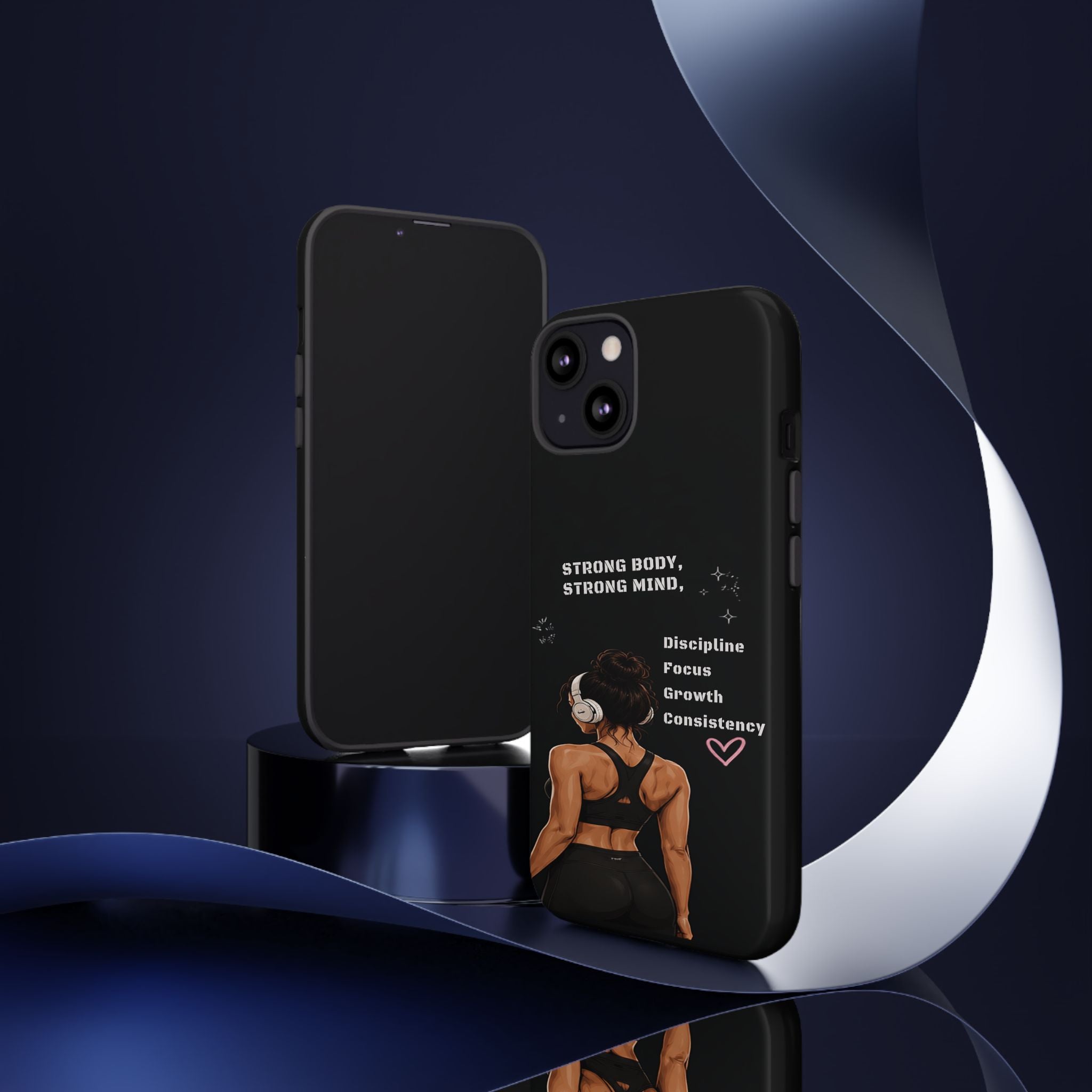 Strong Body, Strong Mind Phone Case — Motivational Fitness Protective Case
