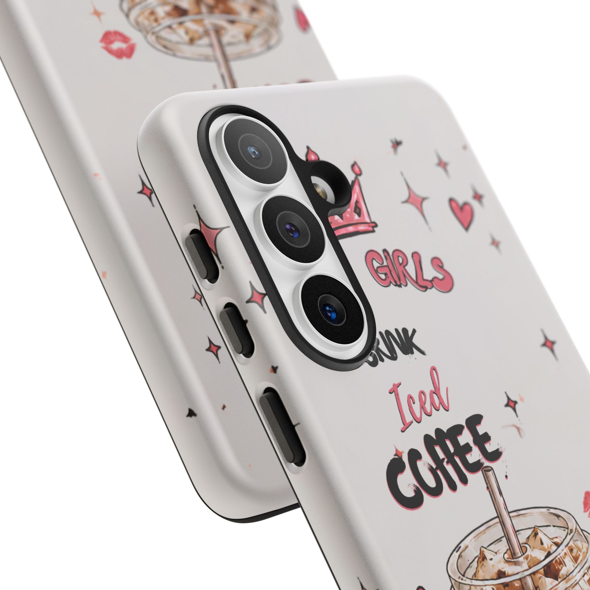 Iced Coffee Phone Case — "Hot Girls Drink Iced Coffee" Cute Girly Protective Case
