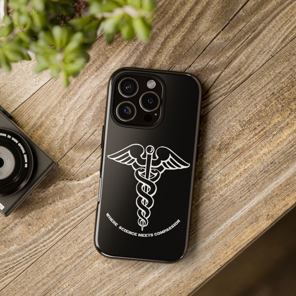 Medical Caduceus Phone Case — "Where Science Meets Compassion" Protective iPhone Cover