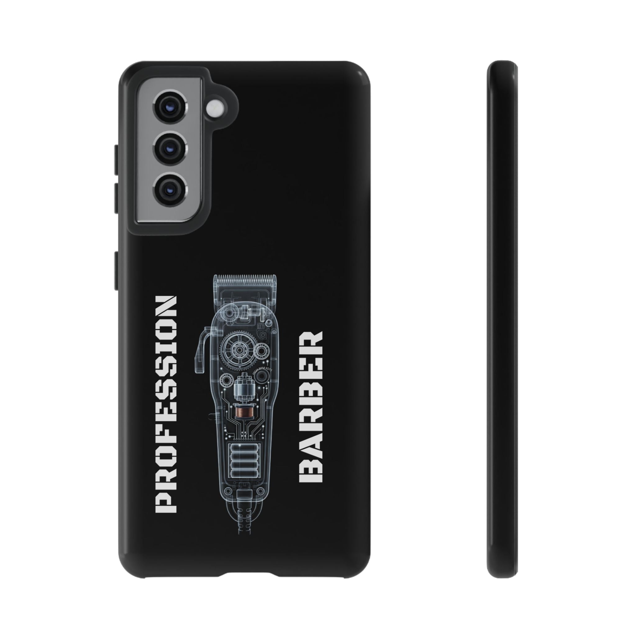 Barber Clip Cord X‑Ray Tough Phone Case – Professional Barber Gift