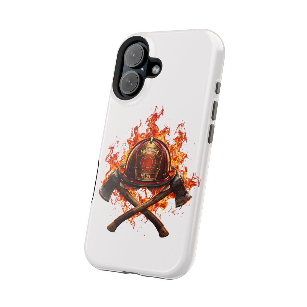 Firefighter Helmet Flames Phone Case — Station 117 Magnetic Impact-Resistant Case
