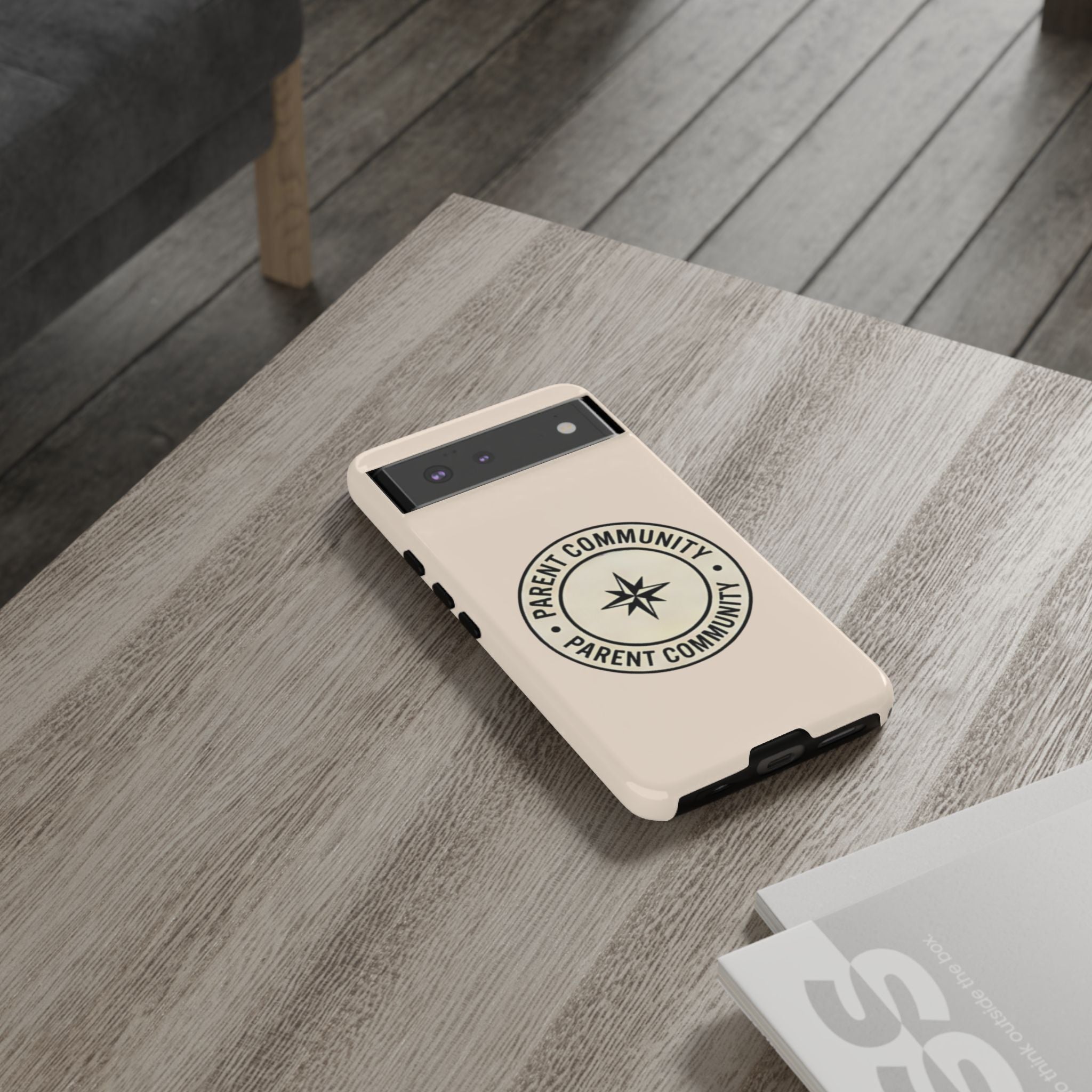 Parent Community Tough Phone Case — Durable Compass Logo Protective Cover