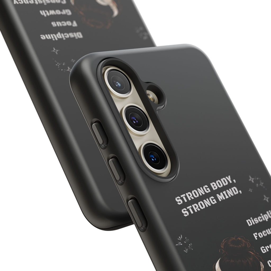 Strong Body, Strong Mind Phone Case — Motivational Fitness Protective Case