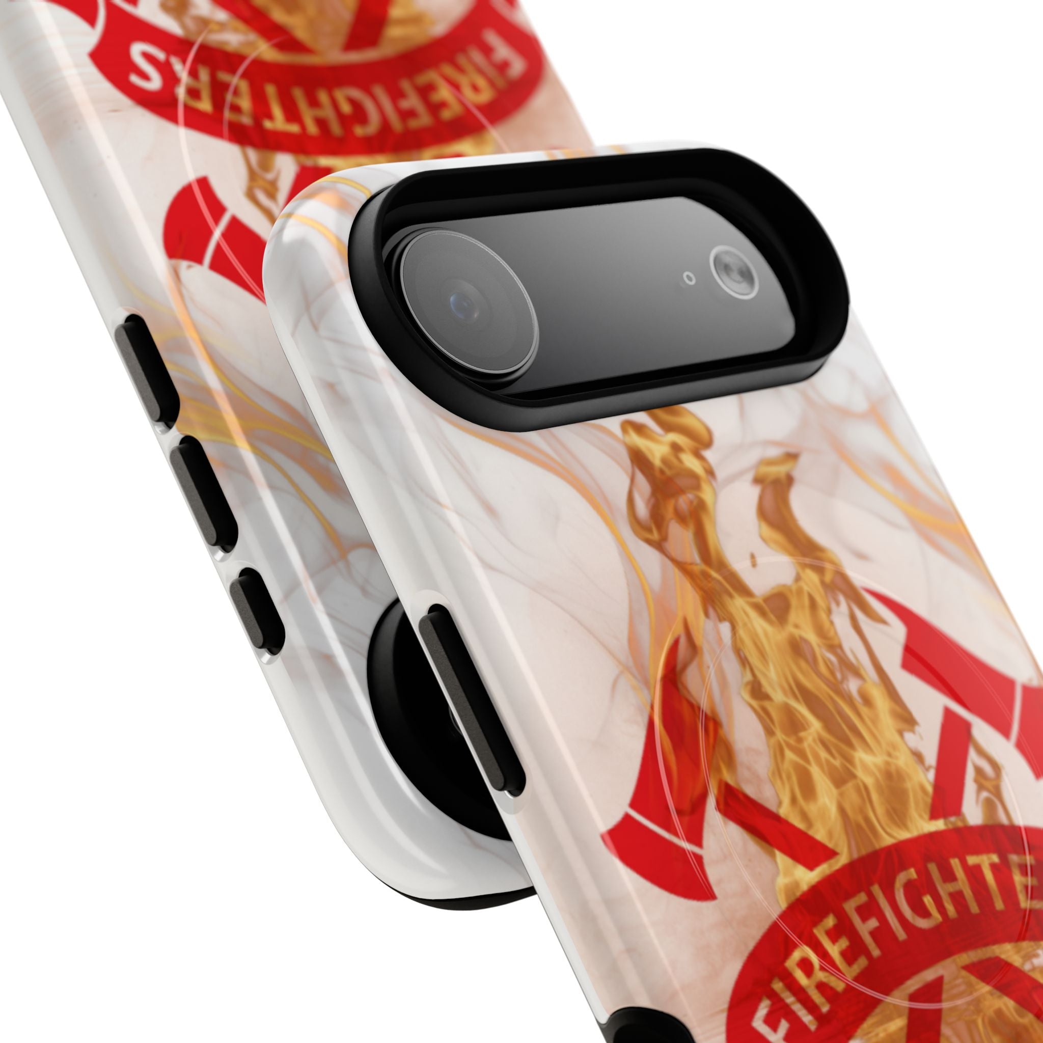 Firefighter Emblem Tough Magnetic Phone Case — Flame Design