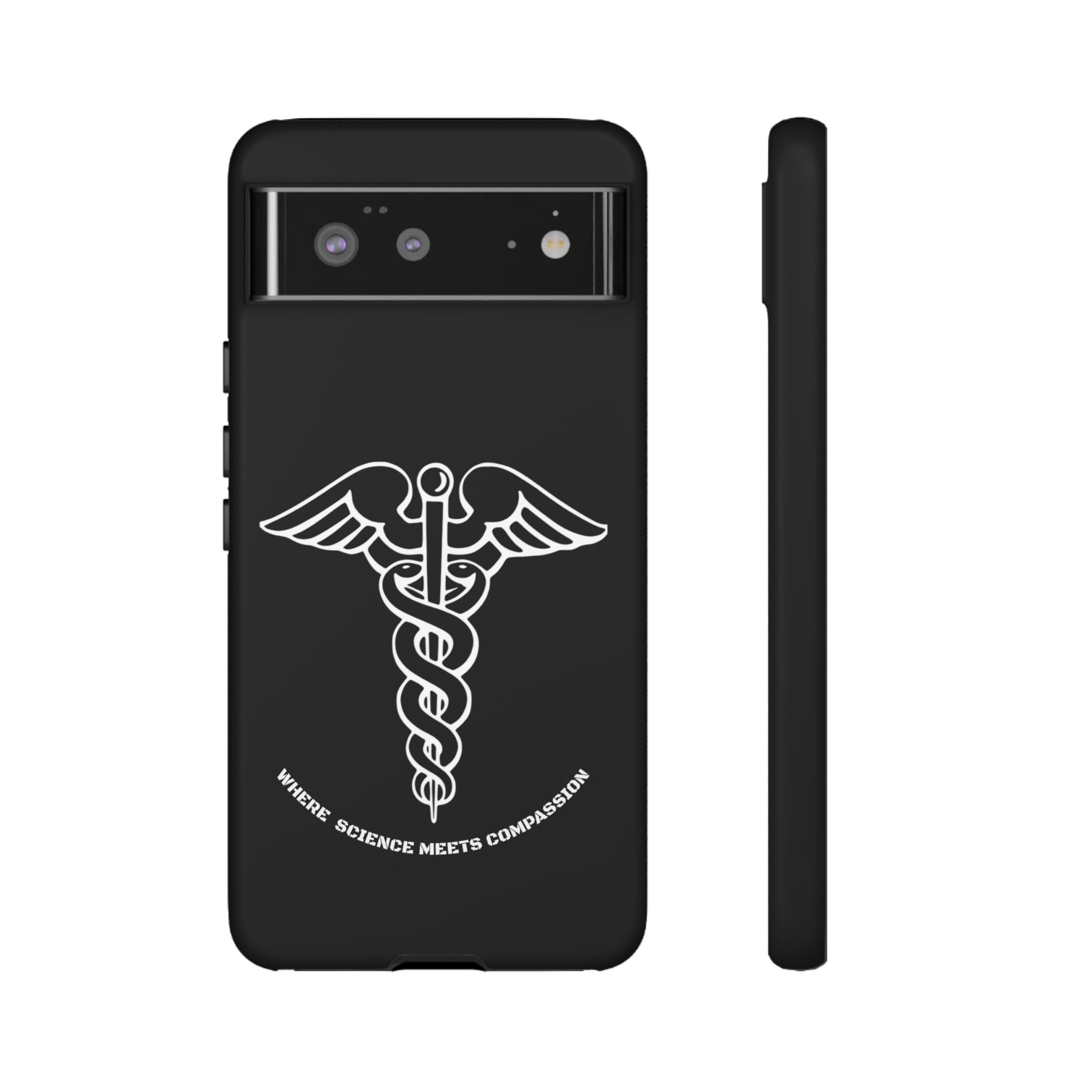 Medical Caduceus Phone Case — "Where Science Meets Compassion" Protective iPhone Cover