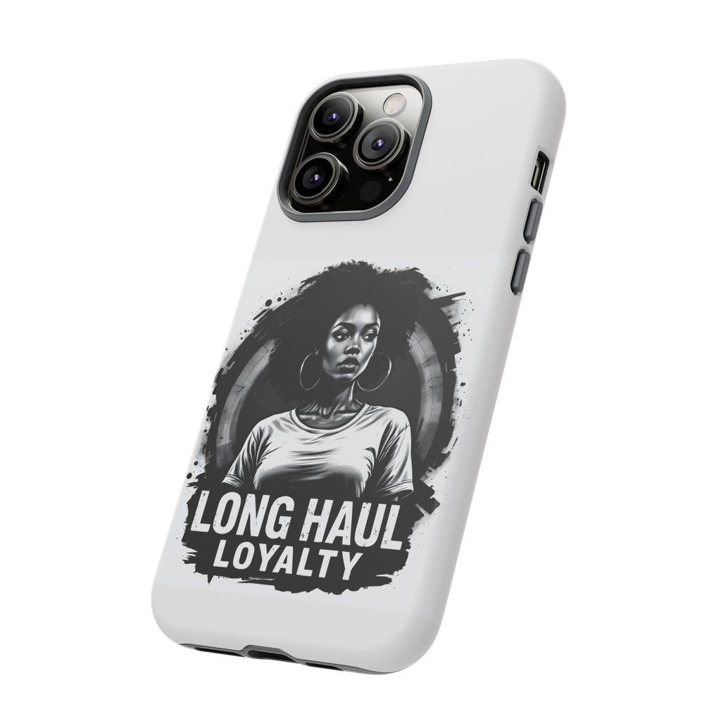 Phone Case — "Long Haul Loyalty" Black & White Portrait Protective Case