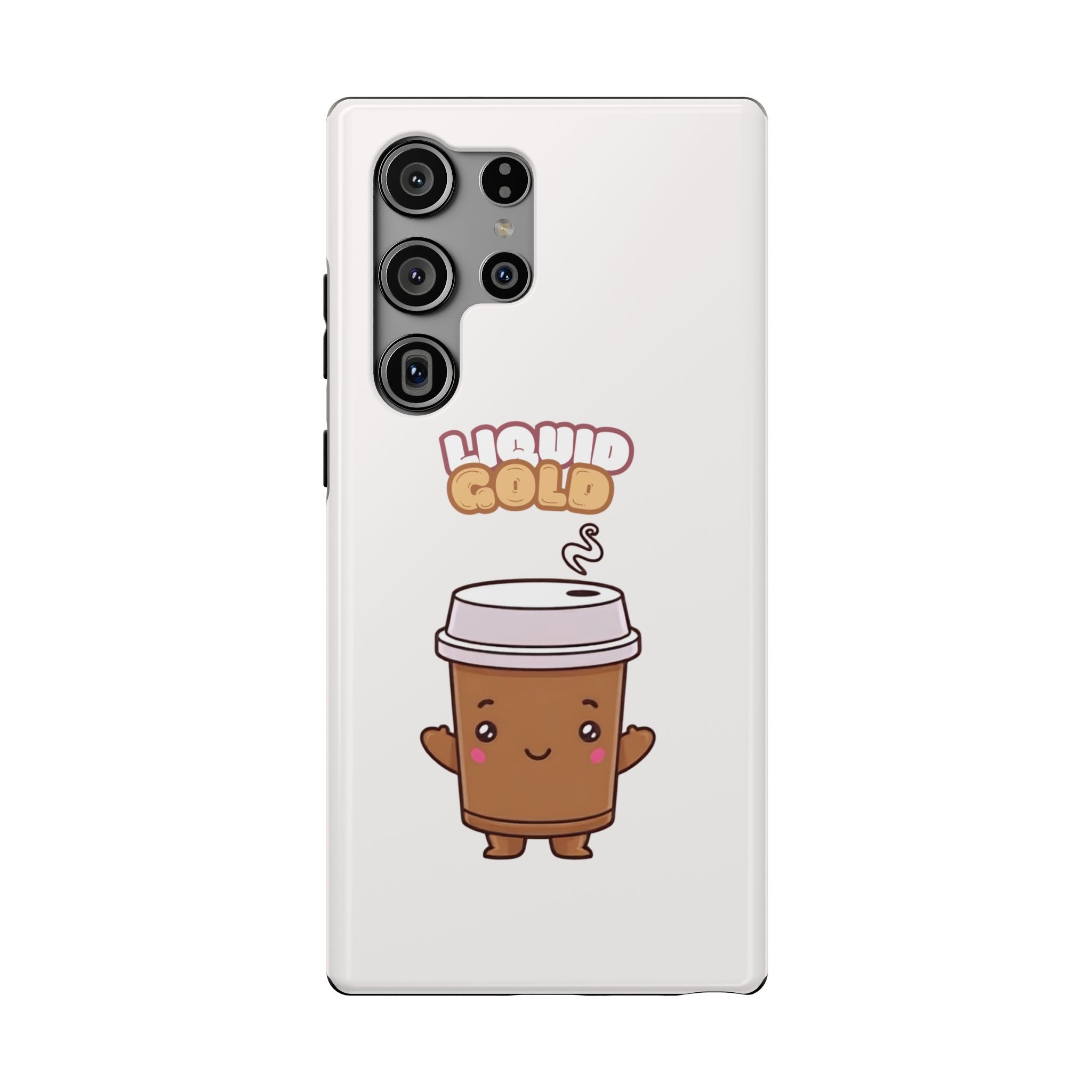 Coffee Cup Phone Case – “Liquid Gold” Cute Kawaii Espresso Impact-Resistant Case
