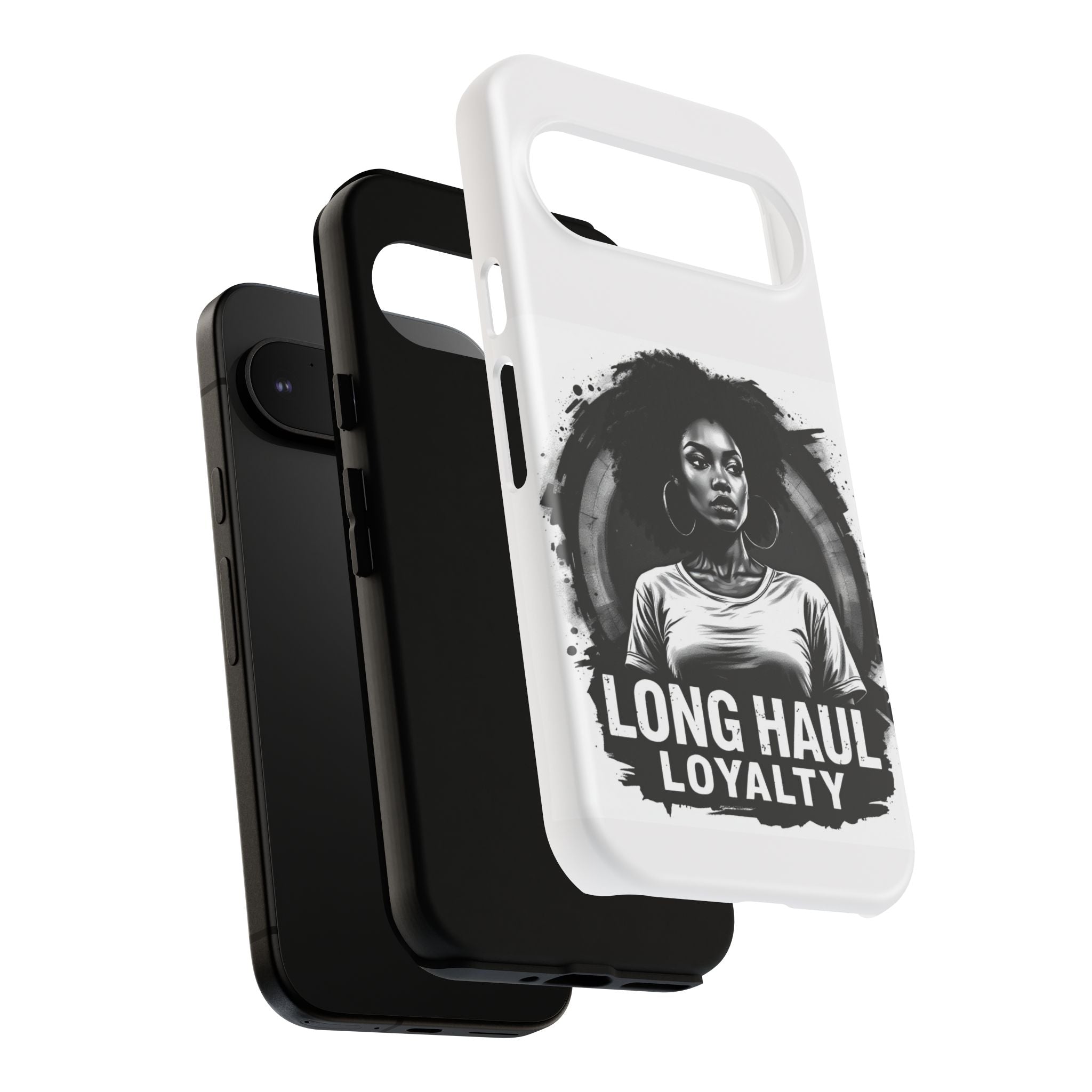 Phone Case — "Long Haul Loyalty" Black & White Portrait Protective Case