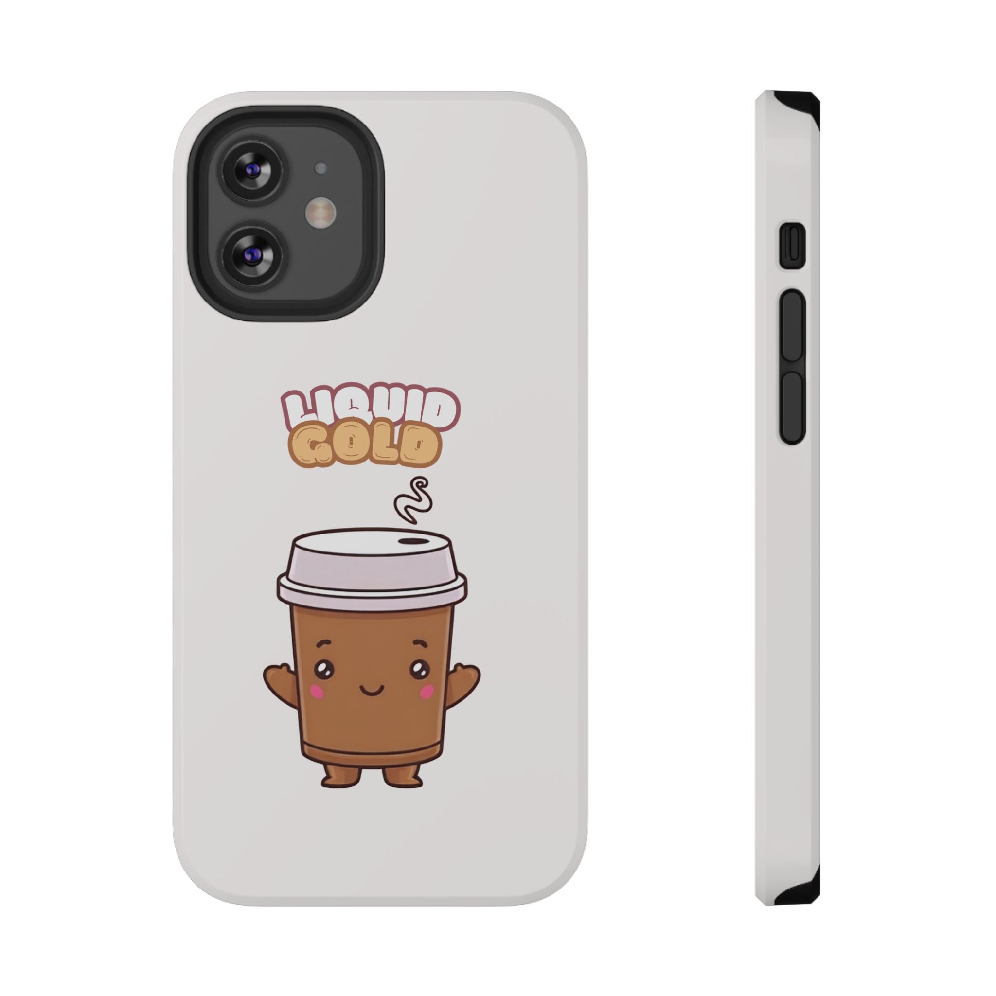 Coffee Cup Phone Case – “Liquid Gold” Cute Kawaii Espresso Impact-Resistant Case