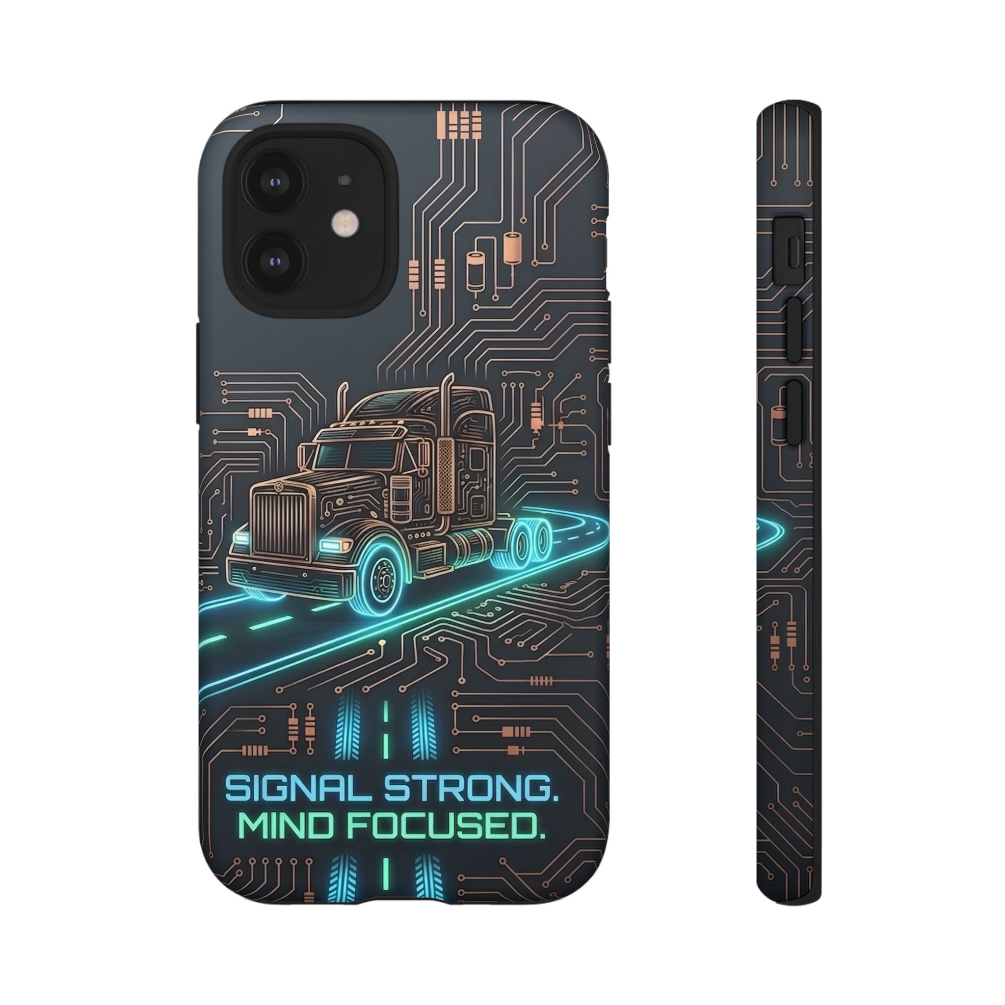 Truck Driver Gamer Phone Case — “Real Life. No Pause Button.”