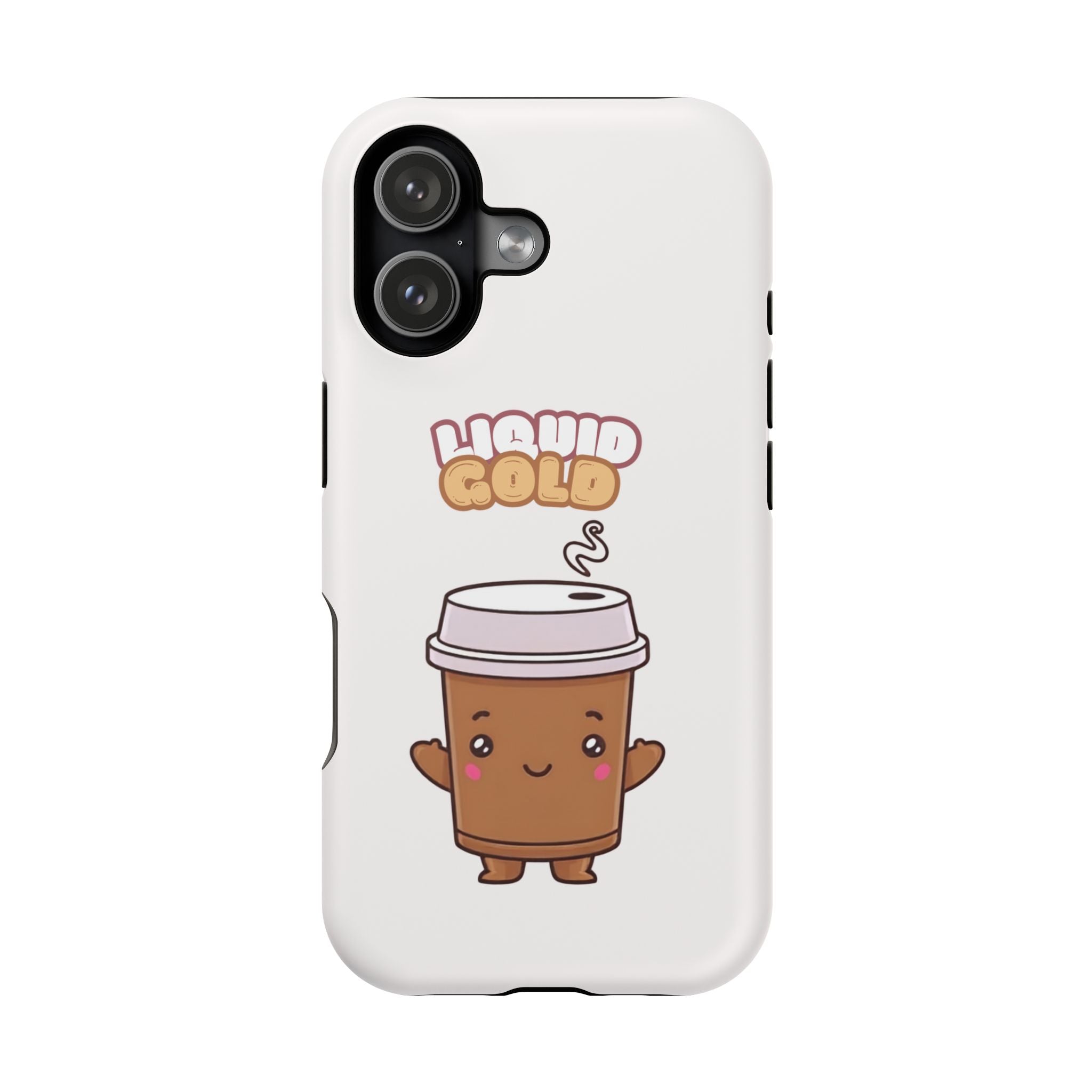 Coffee Cup Phone Case – “Liquid Gold” Cute Kawaii Espresso Impact-Resistant Case