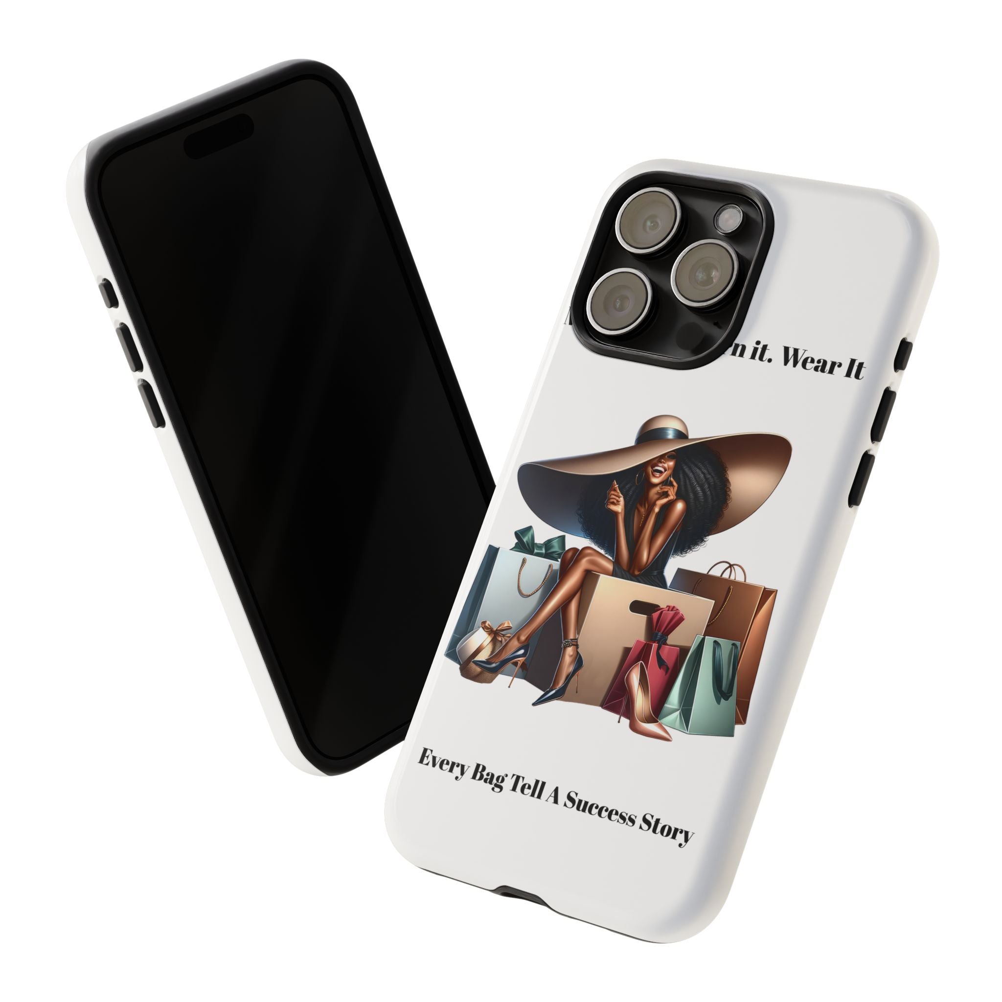 Phone Case - "Manifest It. Earn It. Wear It." Chic Shopper Design