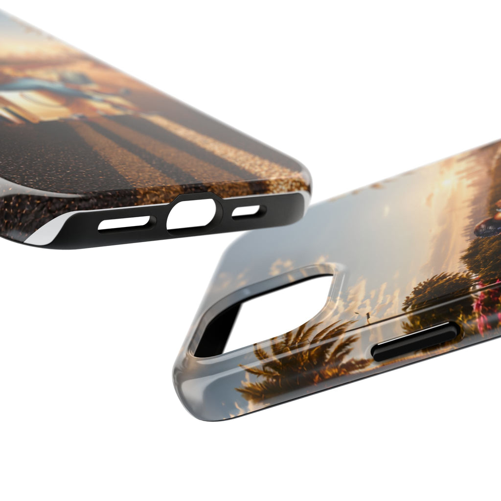 Sunset Roadtrip Tough Phone Case — Relaxed Traveler Design