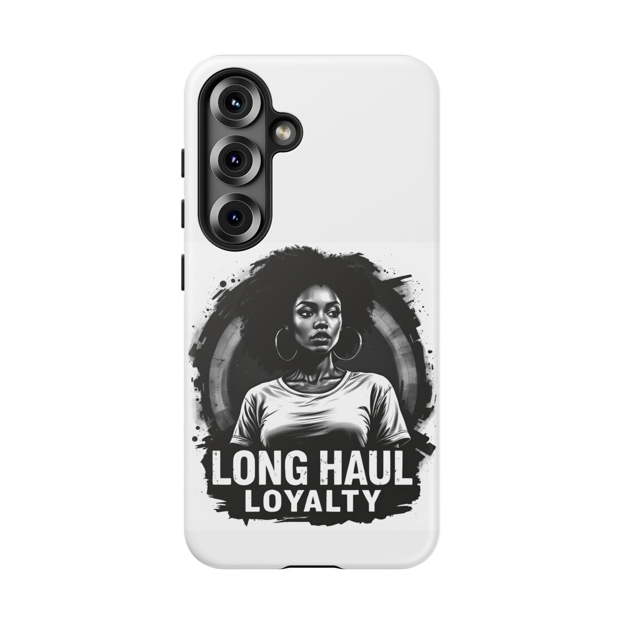 Phone Case — "Long Haul Loyalty" Black & White Portrait Protective Case