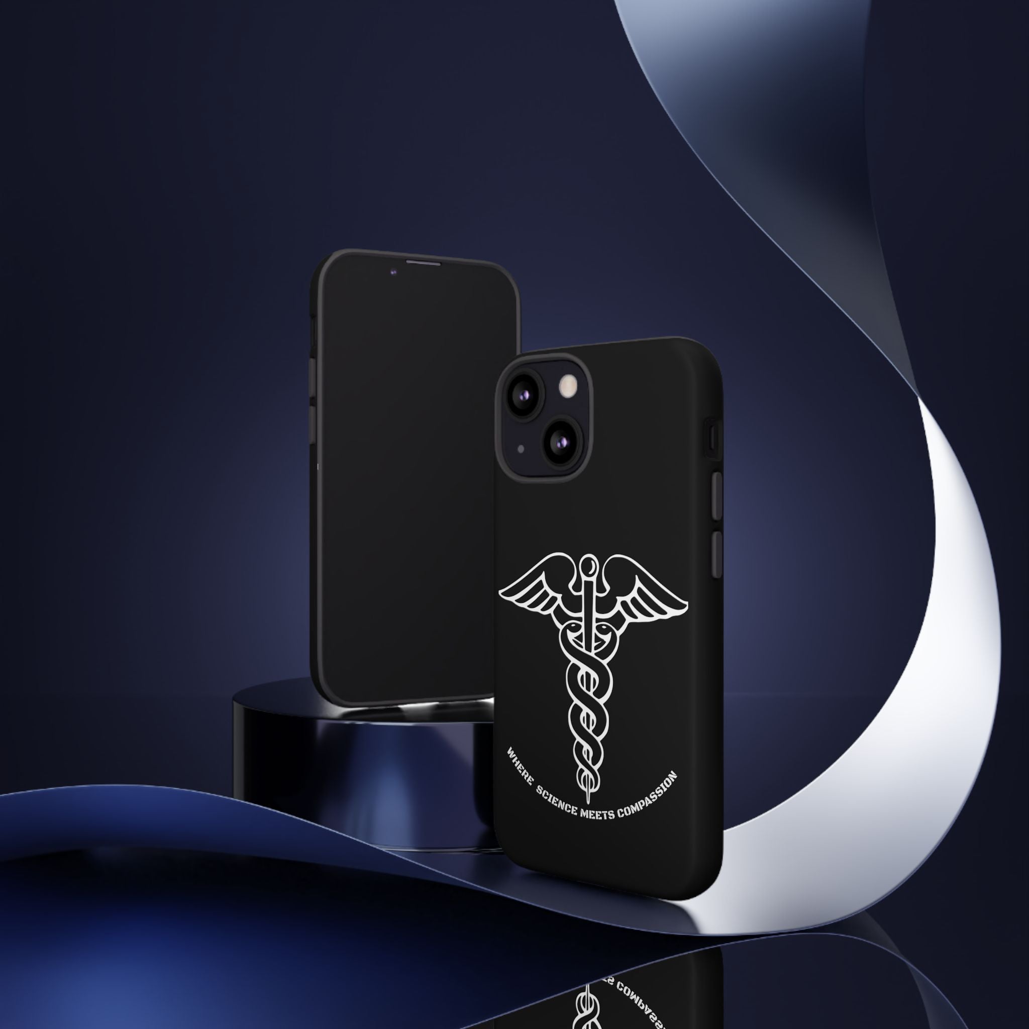 Medical Caduceus Phone Case — "Where Science Meets Compassion" Protective iPhone Cover