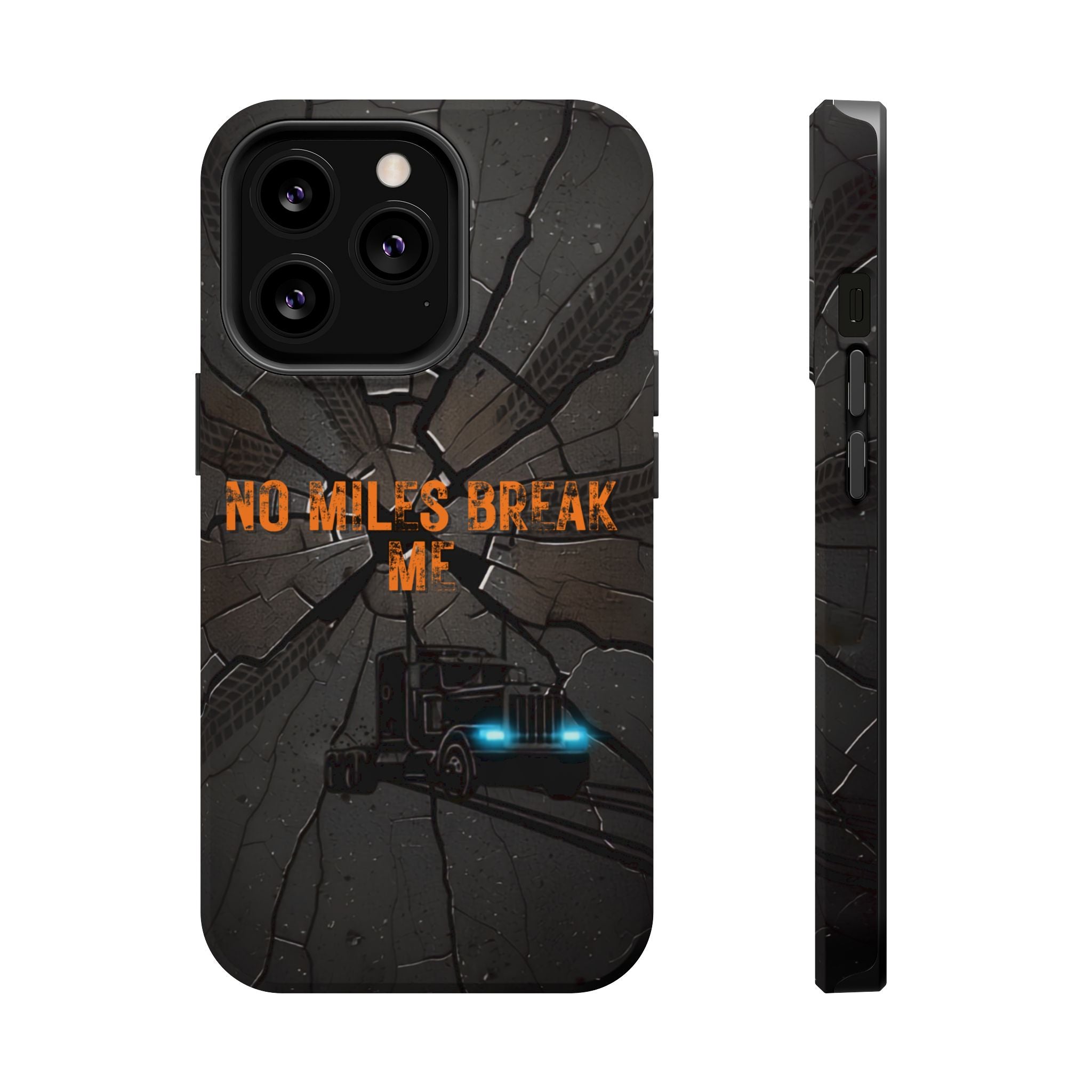Phone Case — Fiery Semi Truck Magnetic Impact-Resistant Case