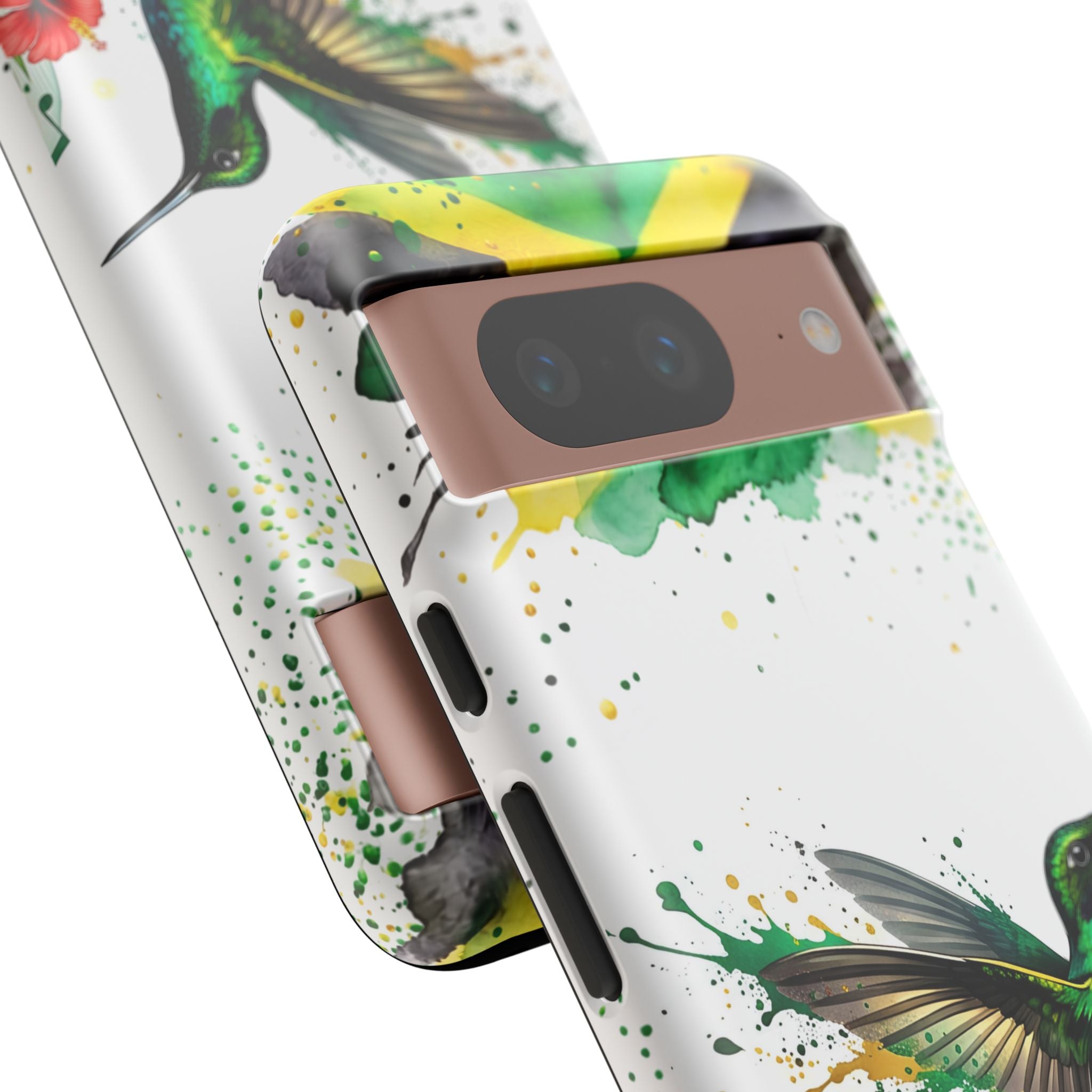 Hummingbird Jamaica Tough Phone Case – Tropical Floral Protective Cover