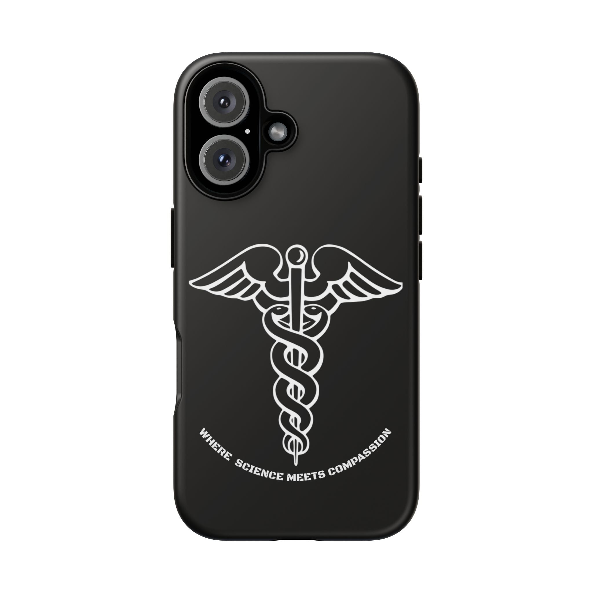 Medical Caduceus Phone Case — "Where Science Meets Compassion" Protective iPhone Cover
