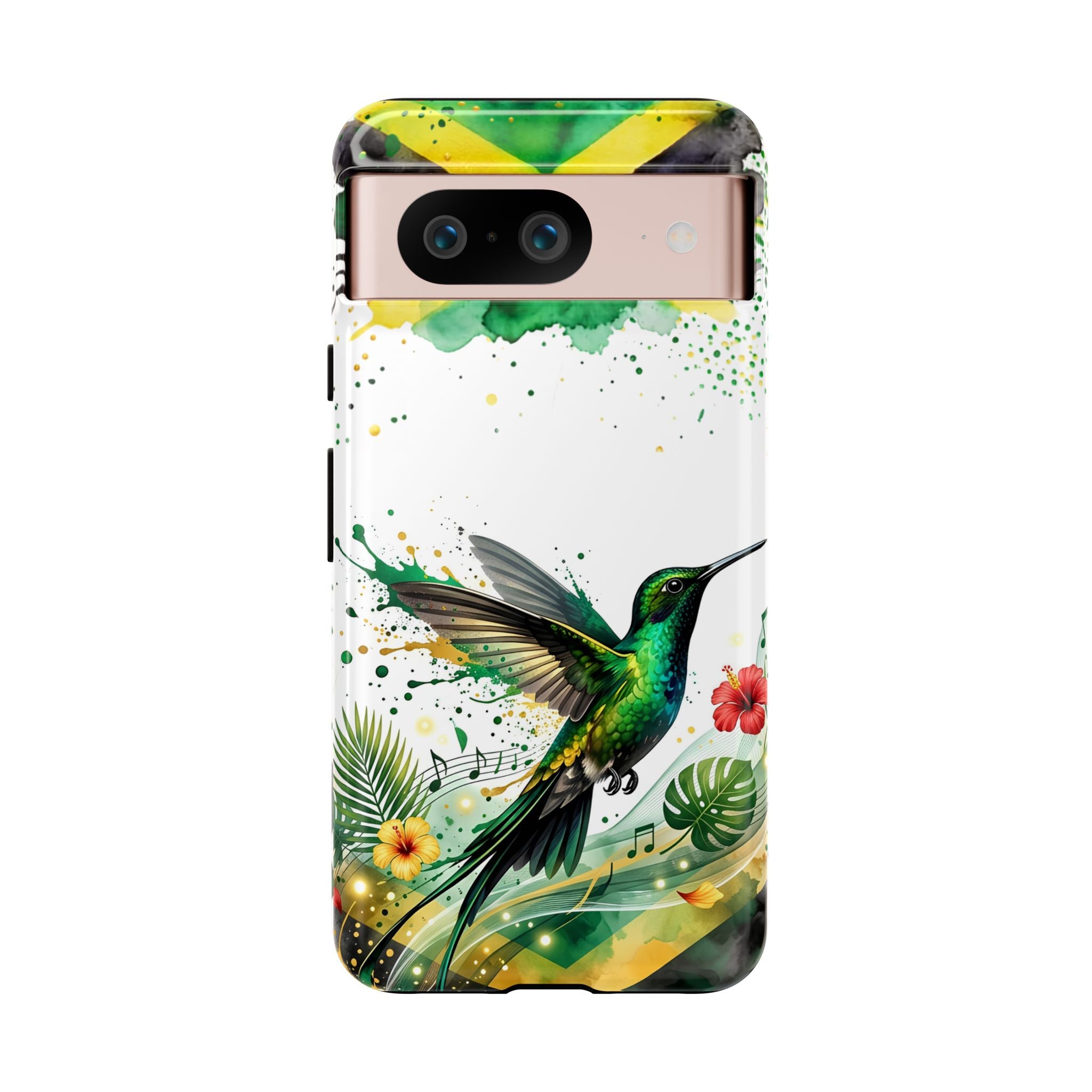 Hummingbird Jamaica Tough Phone Case – Tropical Floral Protective Cover
