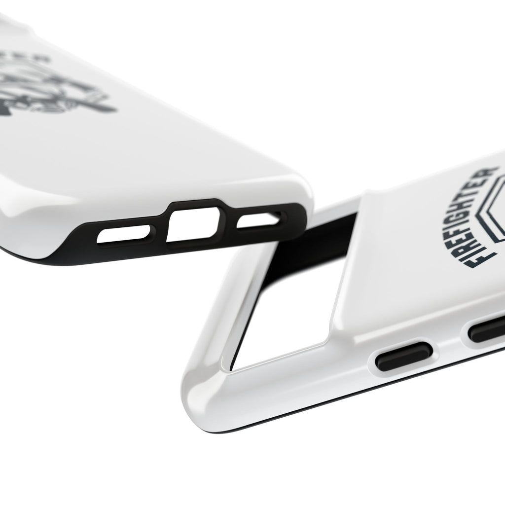 Firefighter Tough Phone Case — Fire Dept Helmet & Axes Protective Cover