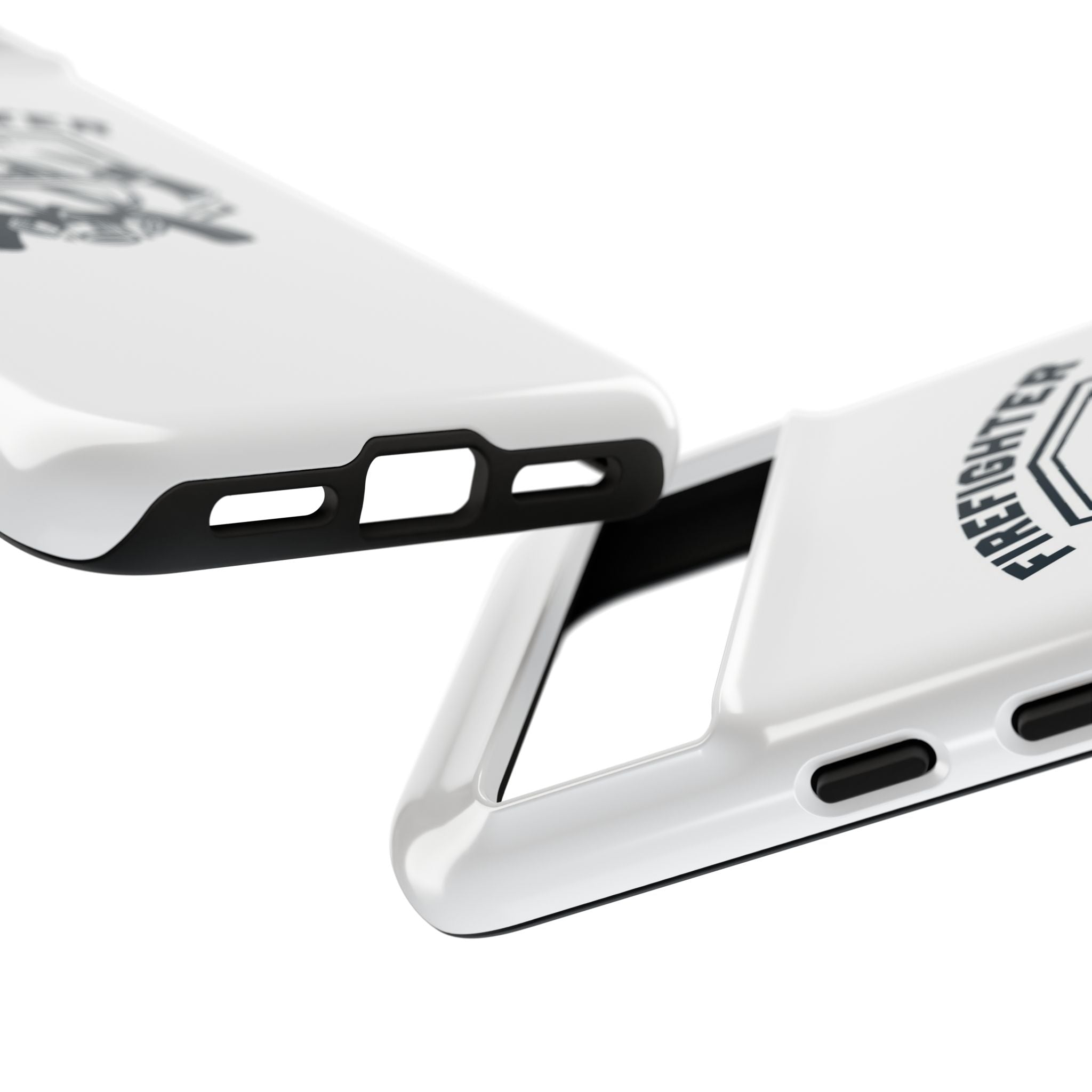 Firefighter Tough Phone Case — Fire Dept Helmet & Axes Protective Cover