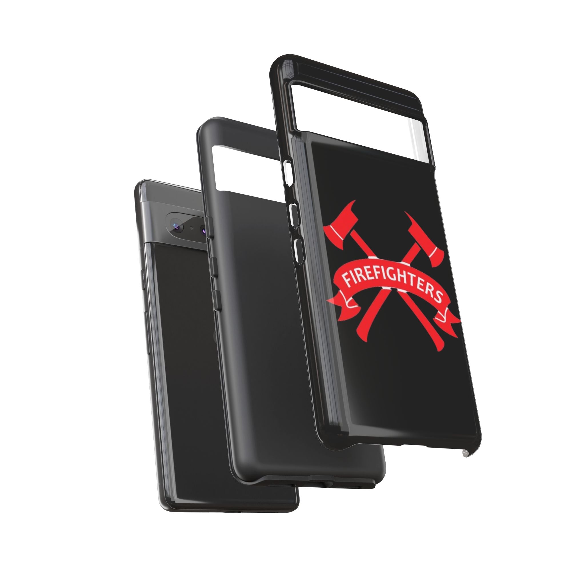 Firefighters Tough Phone Case — Red Crossed Axes Design