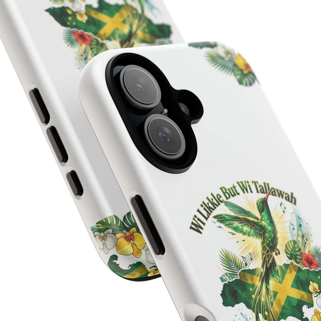 Jamaica Hummingbird Phone Case — “Wi Likkle But Wi Tallawah” Tropical Protective Cover