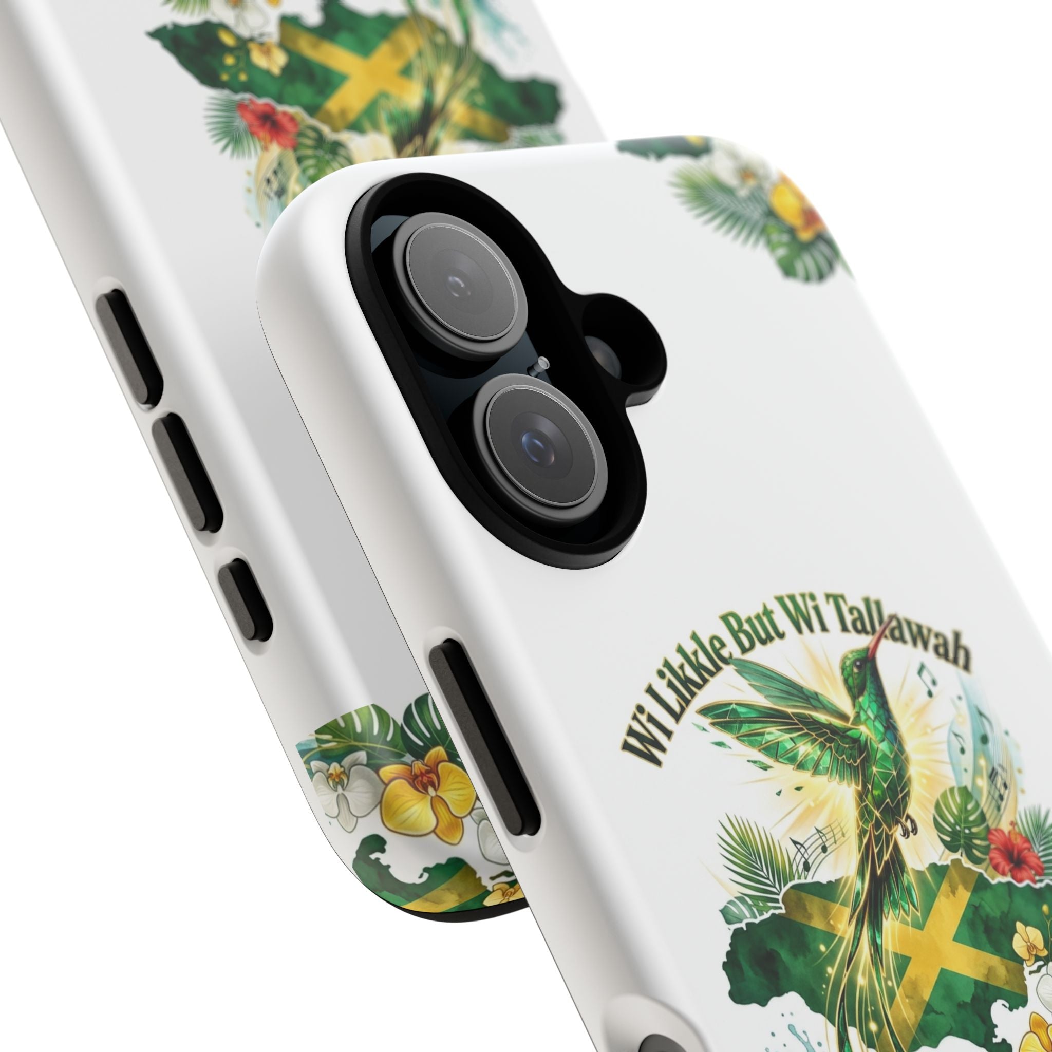 Jamaica Hummingbird Phone Case — “Wi Likkle But Wi Tallawah” Tropical Protective Cover