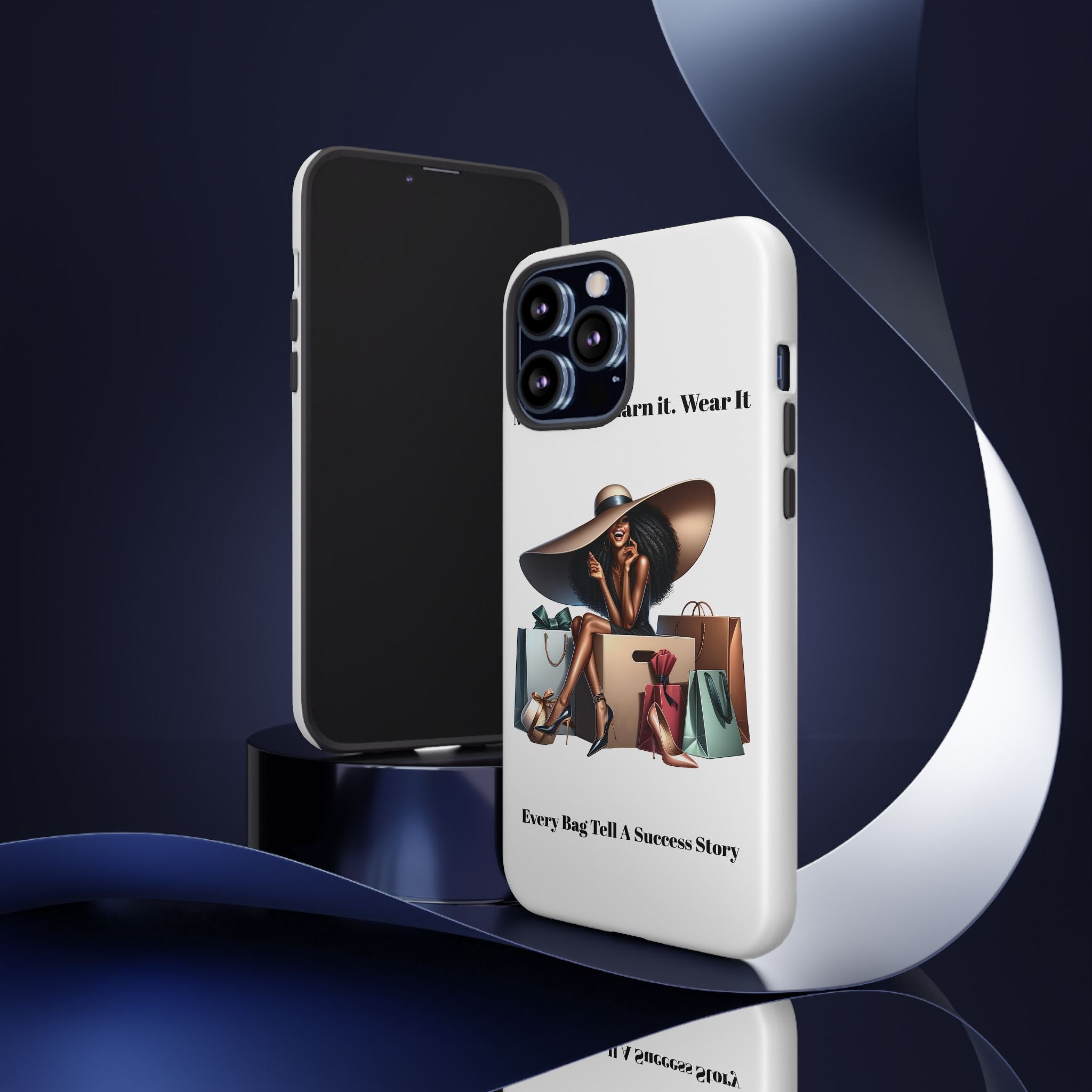 Phone Case - "Manifest It. Earn It. Wear It." Chic Shopper Design