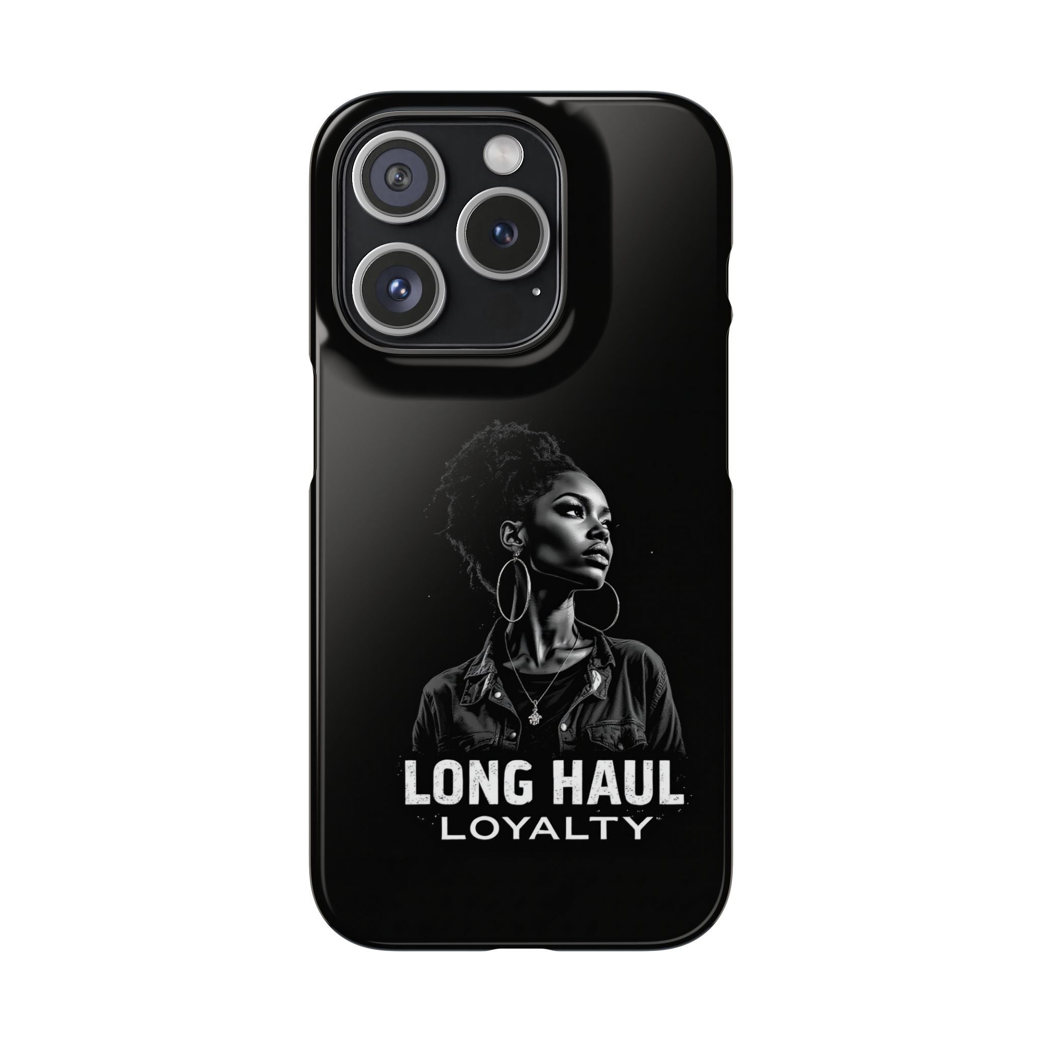 Phone Case — "Long Haul Loyalty" Black Portrait Snap Case