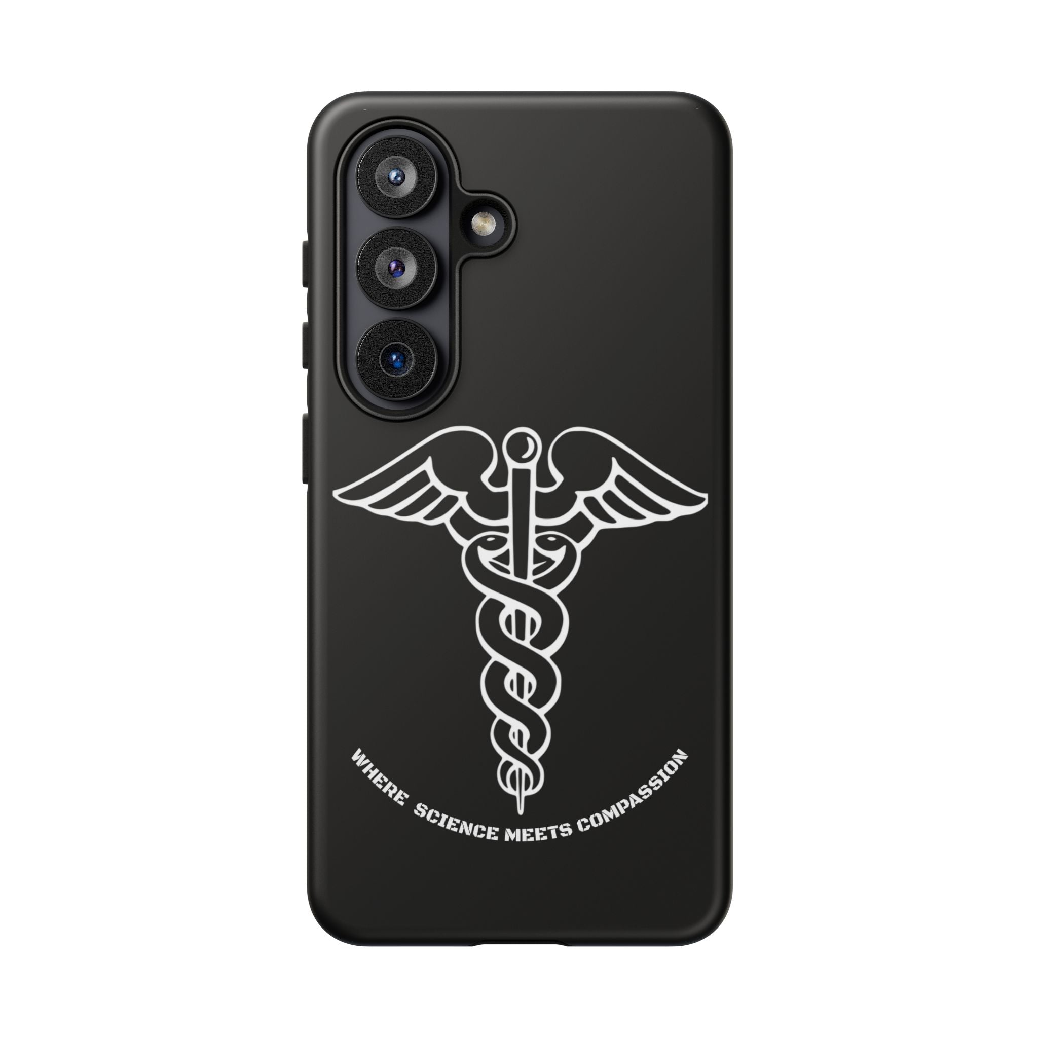 Medical Caduceus Phone Case — "Where Science Meets Compassion" Protective iPhone Cover