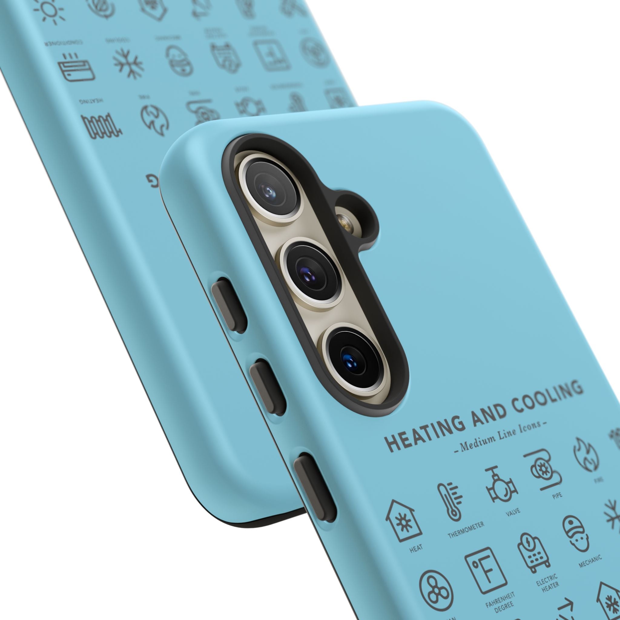 Heating and Cooling Icons Phone Case – HVAC Technician Protective Phone Cover