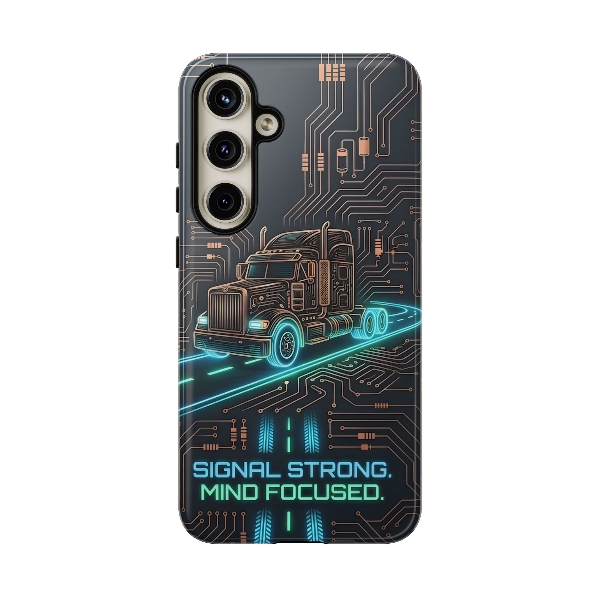 Truck Driver Gamer Phone Case — “Real Life. No Pause Button.”