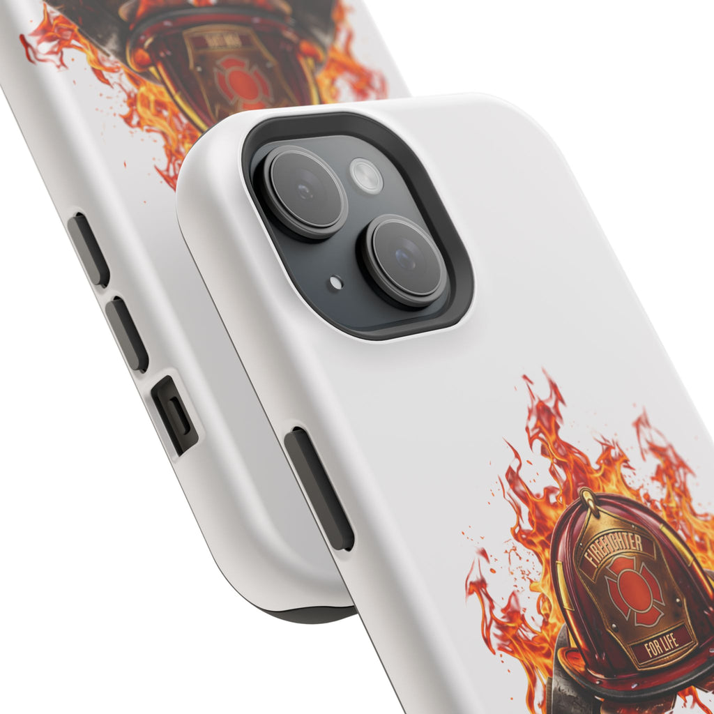 Firefighter Helmet Flames Phone Case — Station 117 Magnetic Impact-Resistant Case