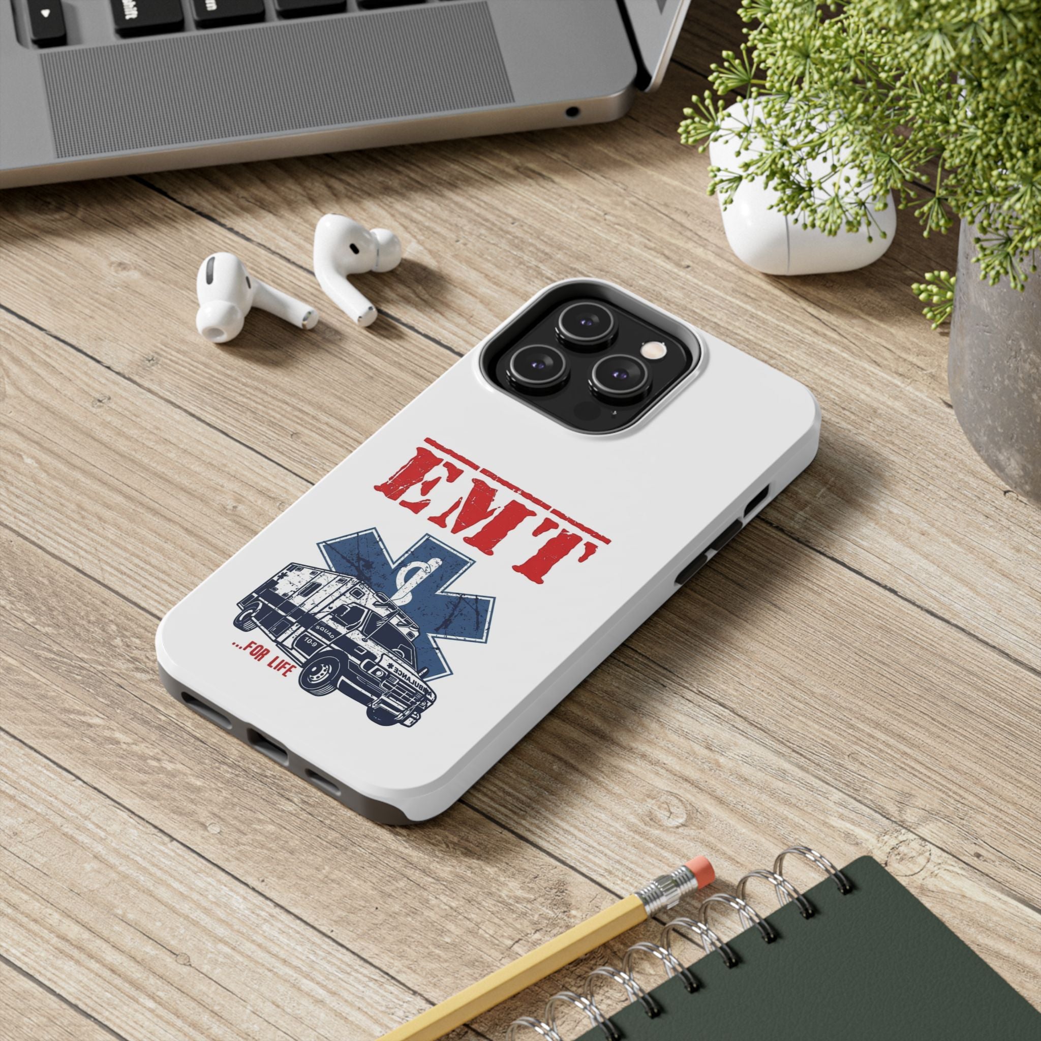EMT ambulance graphic Phone Case | Emergency Medical Technician design