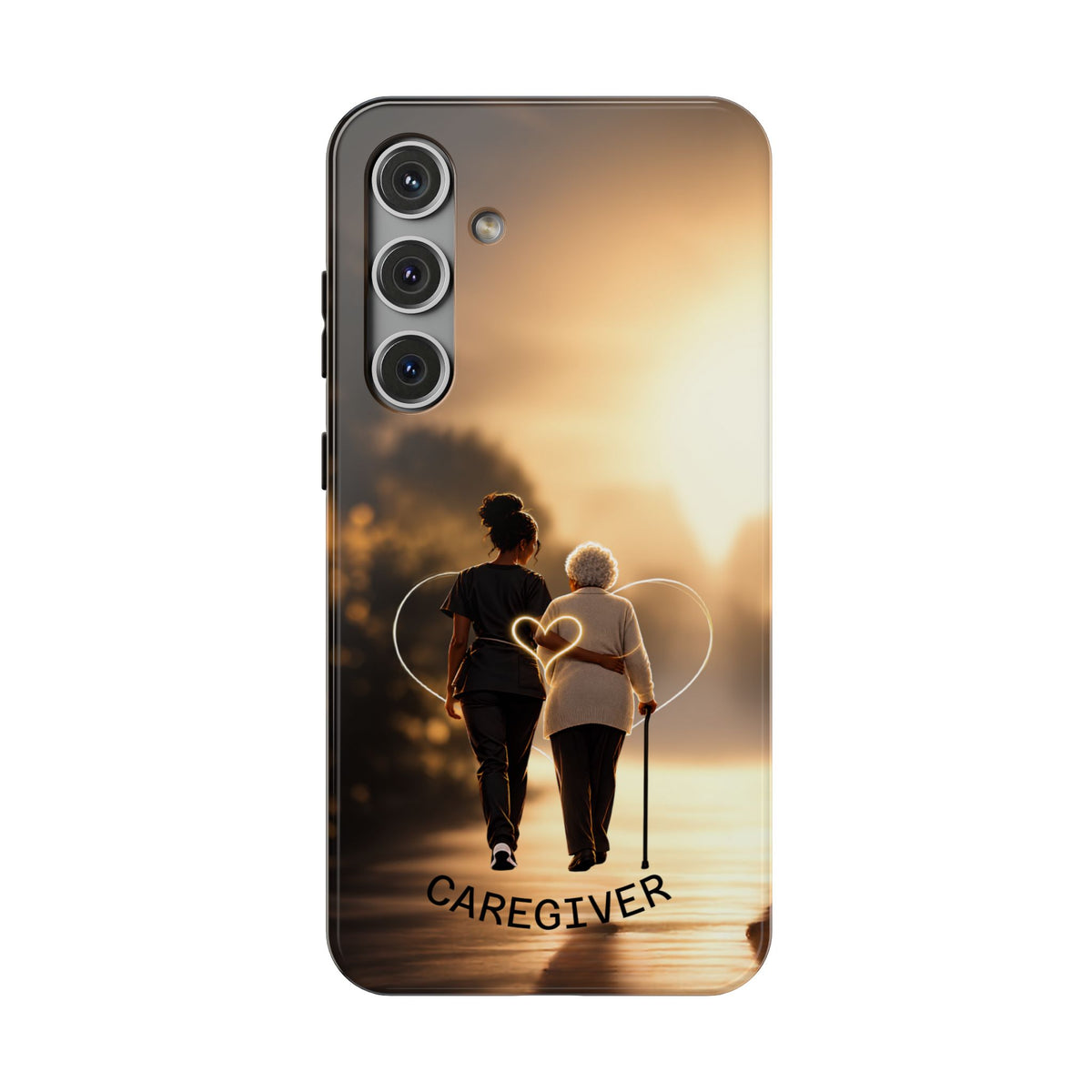 Caregiver Phone Case — Impact-Resistant Protective Case with Heart Design