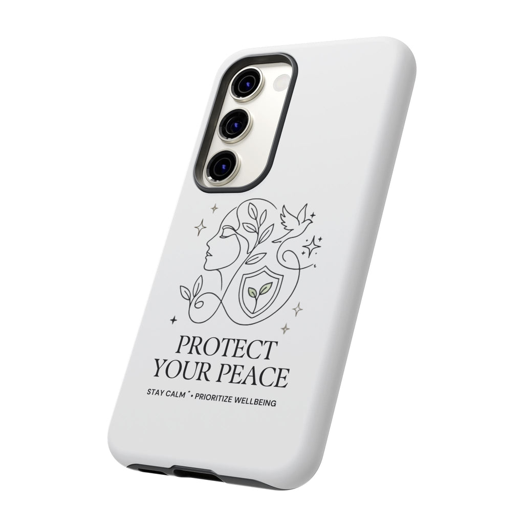 Protect Your Peace Phone Case – Minimalist Wellness iPhone Cover