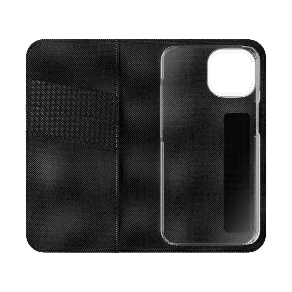 Coffee Quote Flip Phone Case — "Before we begin our conversation, let me grab my coffee."