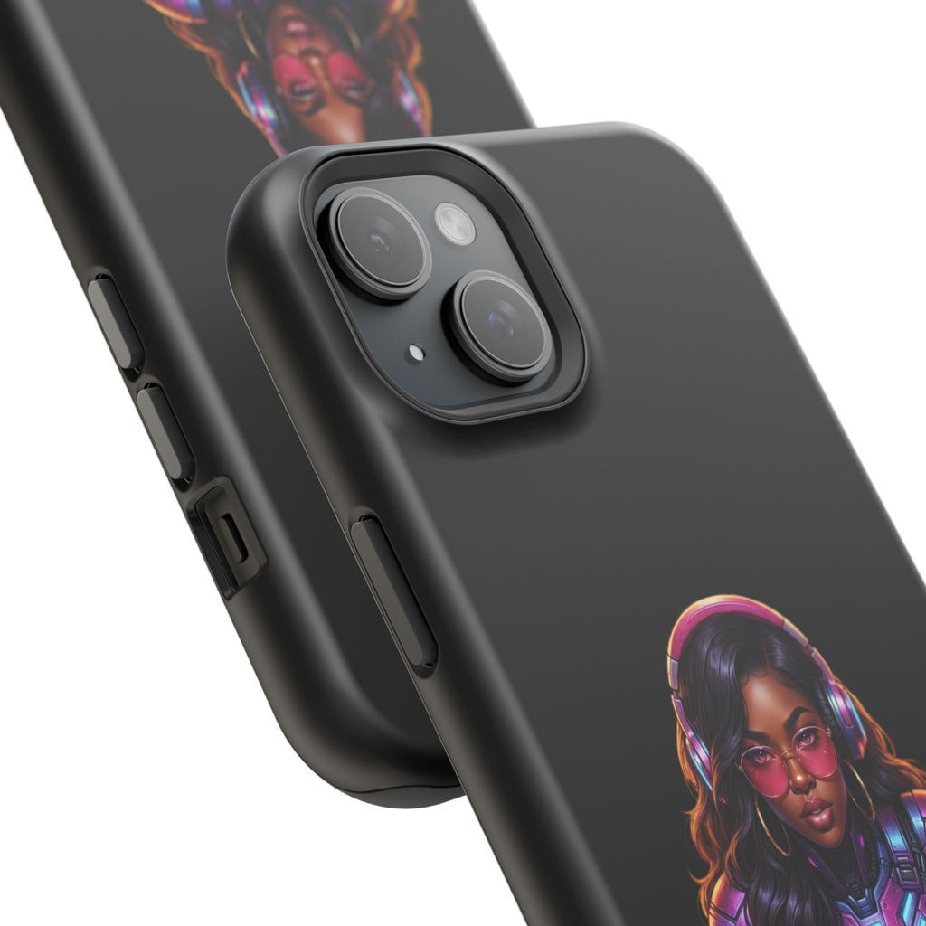 Gamer Girl Cyber Armor Phone Case — Impact‑Resistant Protective Cover
